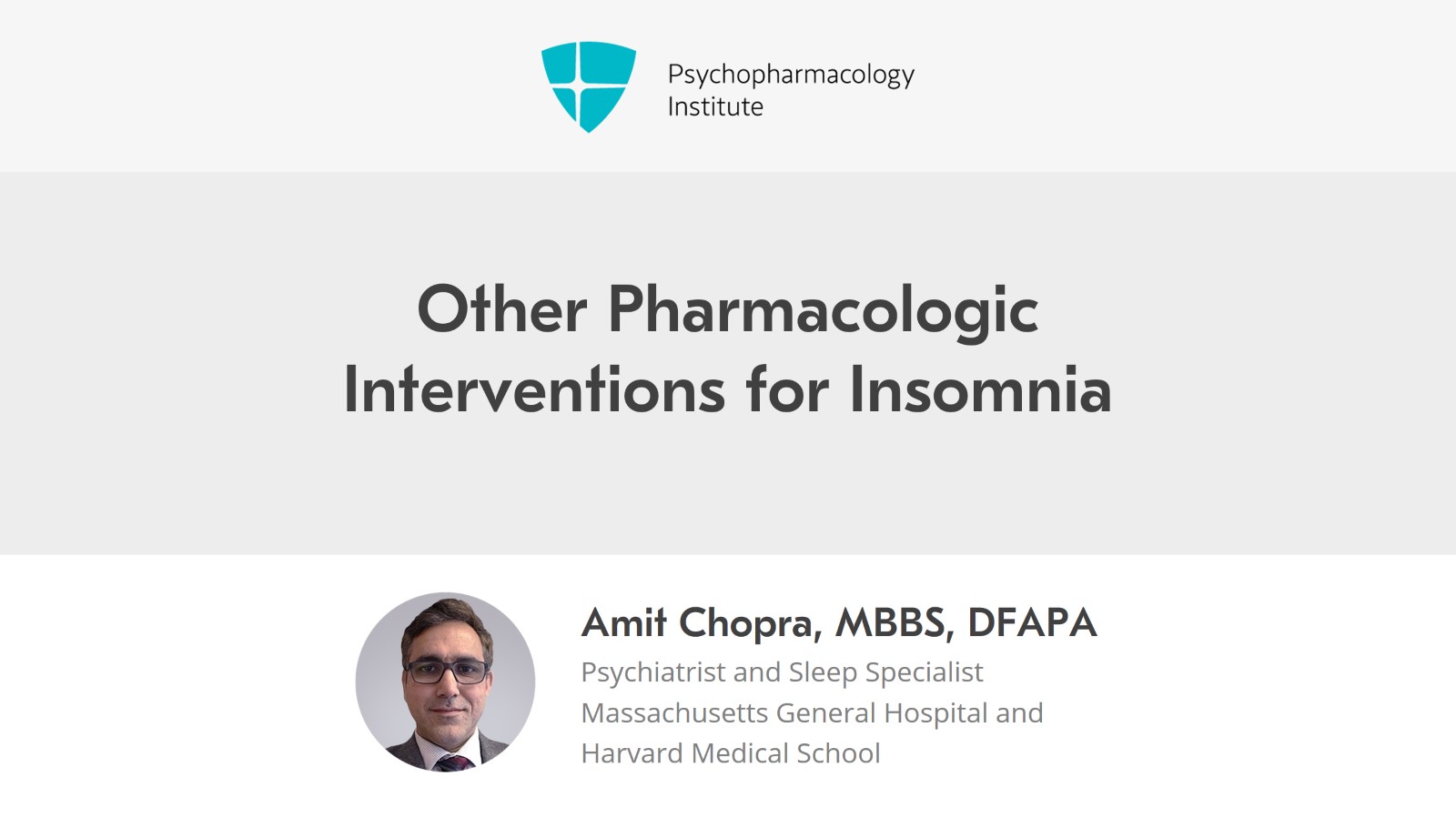 Pharmacologic Intervention