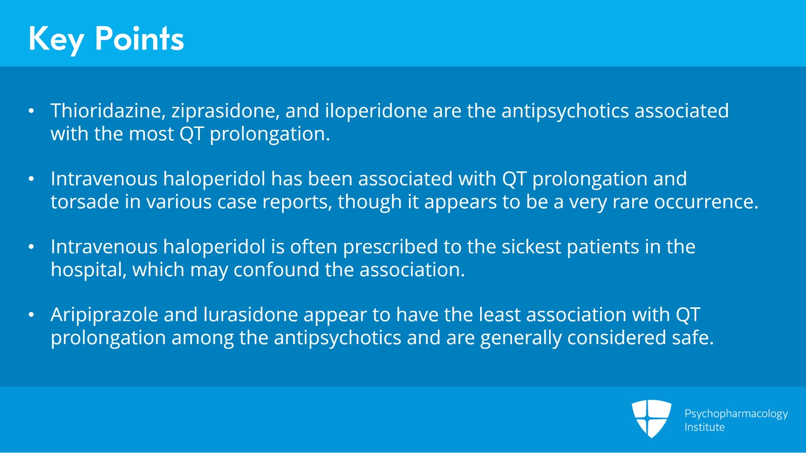 Cardiac Effects of Antipsychotics: QTc Prolongation Slide 13 of 14