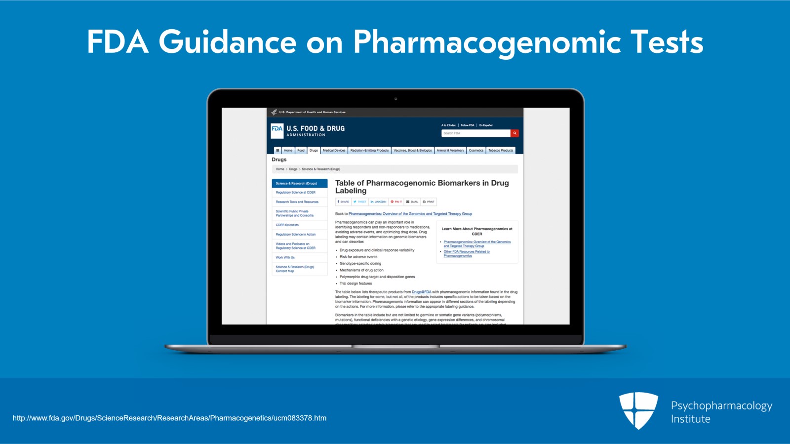 Pharmacogenomics in Clinical Practice: Recommendations and Communicating with Patients Slide 2 of 12