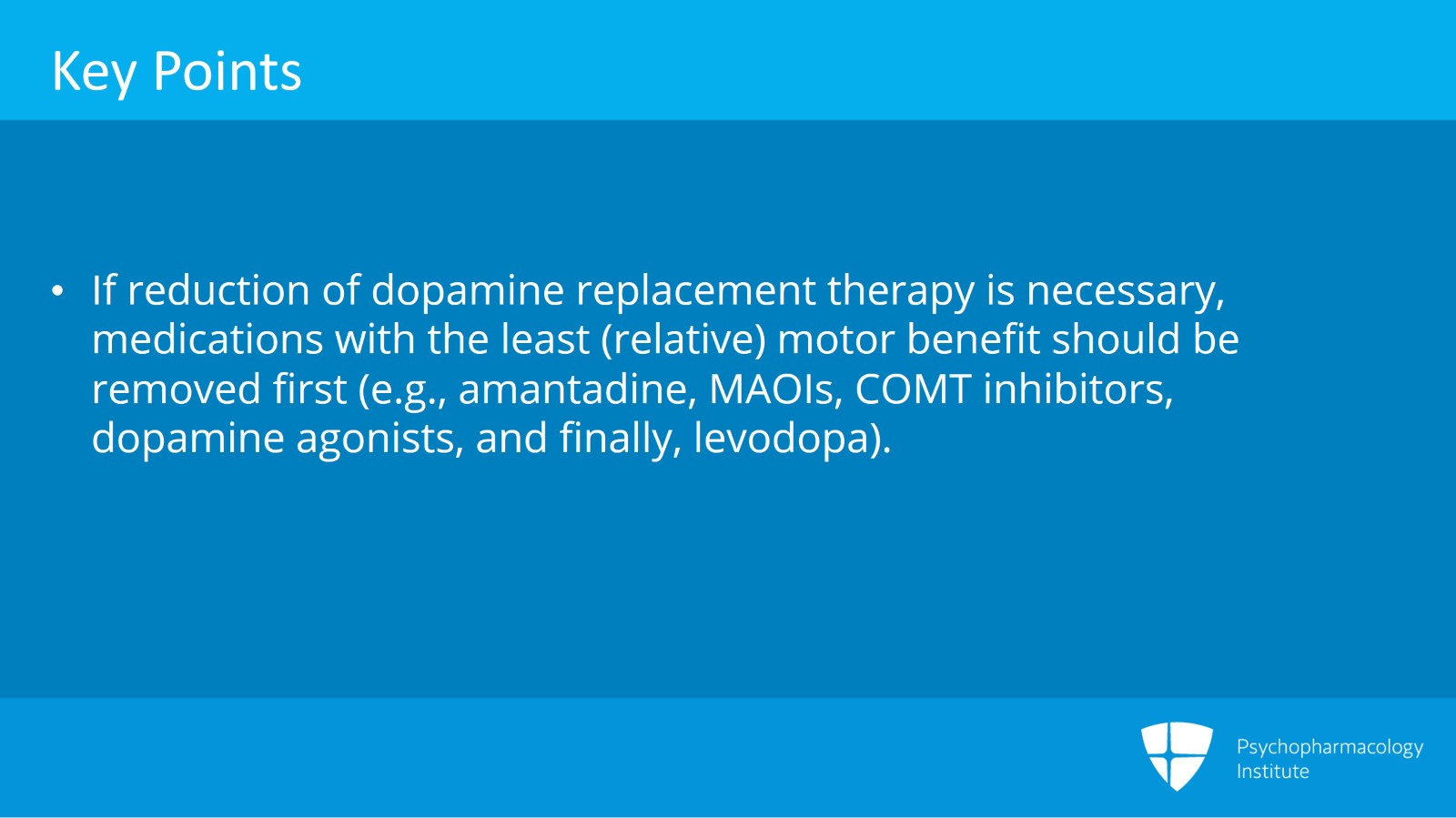 Psychosis in PD: Management Strategies Slide 9 of 10