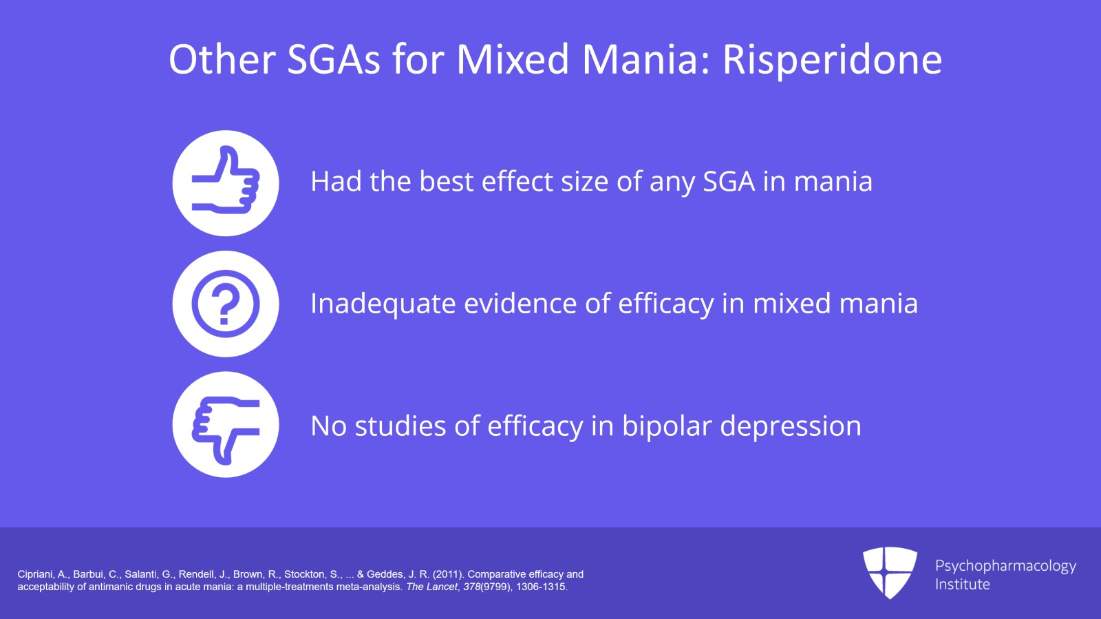 Management of Mania with Mixed Features  (Nodes 2a, 2b, and 2c) Slide 6 of 15