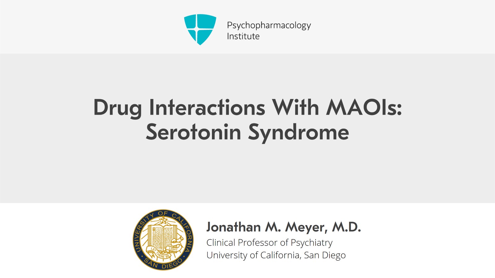 Drug Interactions With MAOIs: Serotonin Syndrome Slide 1 of 16