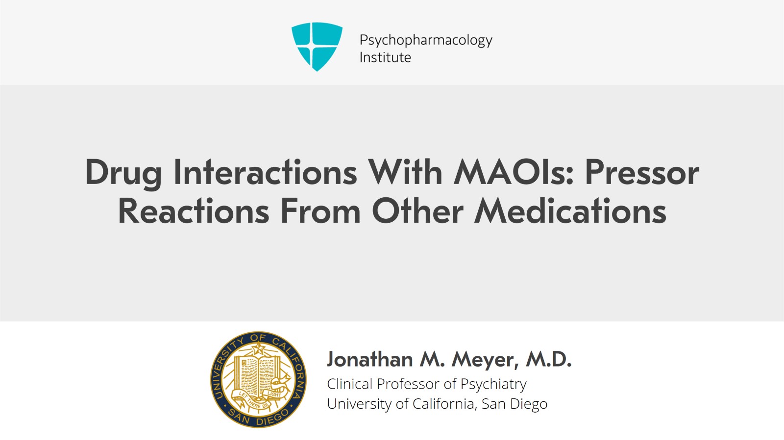 Drug Interactions With MAOIs: Pressor Reactions From Other Medications Slide 1 of 8
