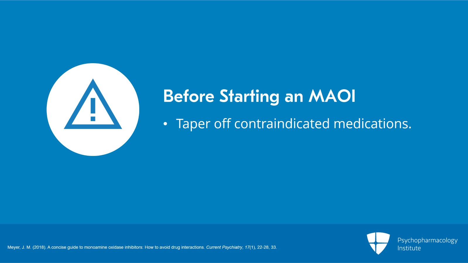 How to Initiate MAOI Therapy: Steps to Follow Slide 2 of 13