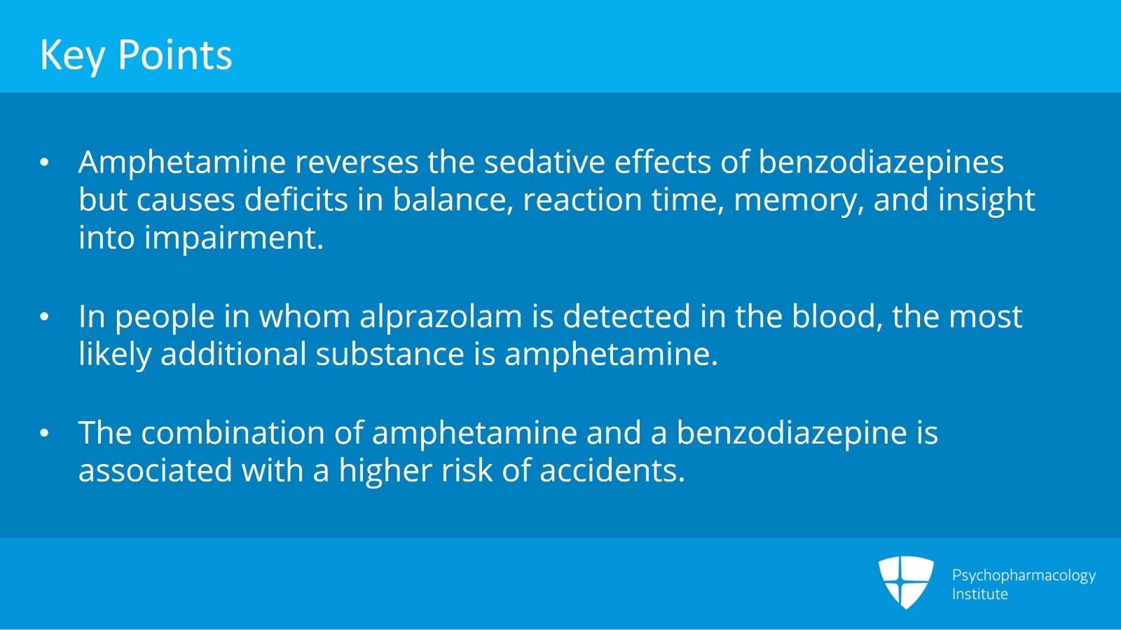 Amphetamine and Alprazolam: Performance Heaven or Hell? Slide 10 of 11