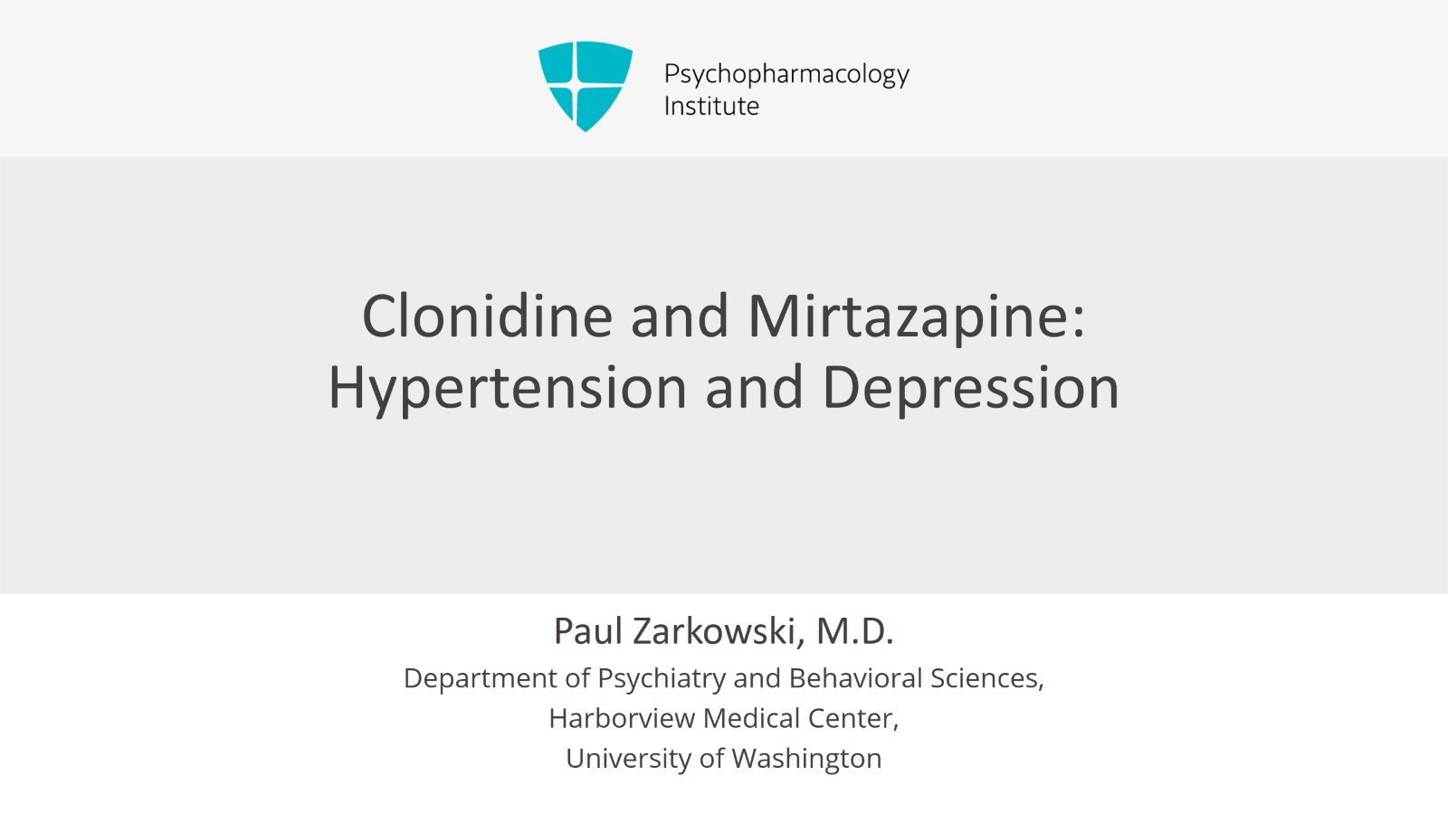 Clonidine and Mirtazapine: Hypertension and Depression Slide 1 of 7