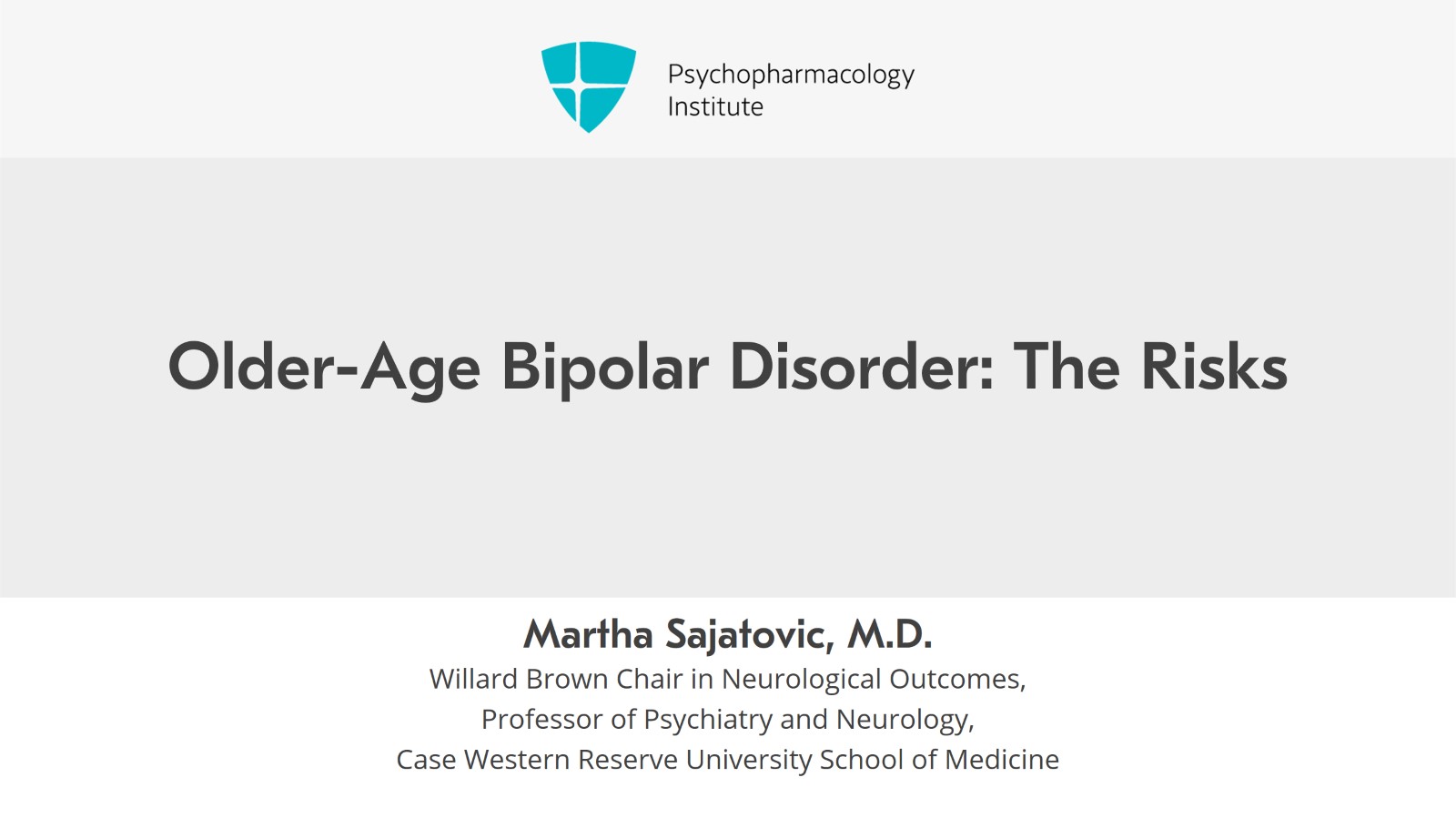 Older-Age Bipolar Disorder: The Risks Slide 1 of 6