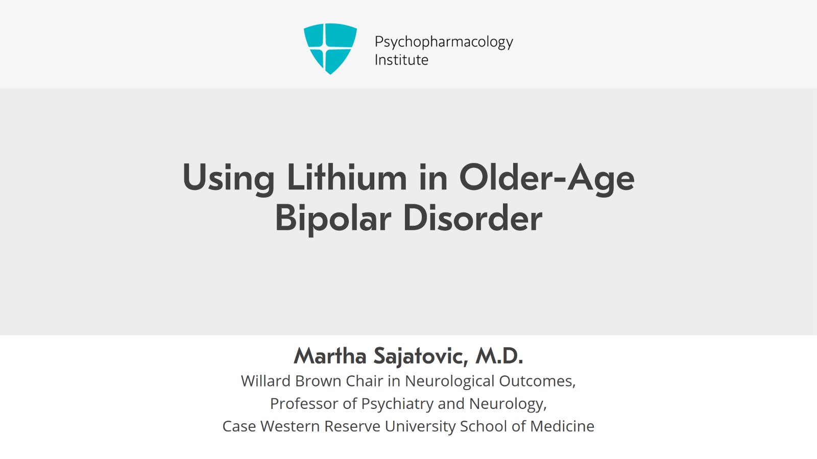 Using Lithium in Older-Age Bipolar Disorder Slide 1 of 10