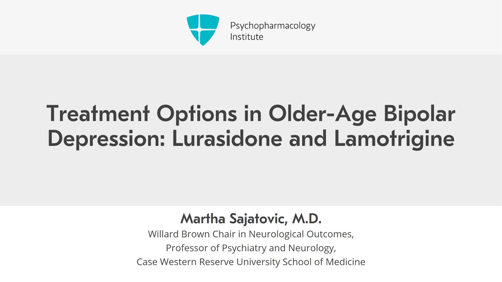 Treatment Options in Older-Age Bipolar Depression: Lurasidone and Lamotrigine Slide 1 of 8