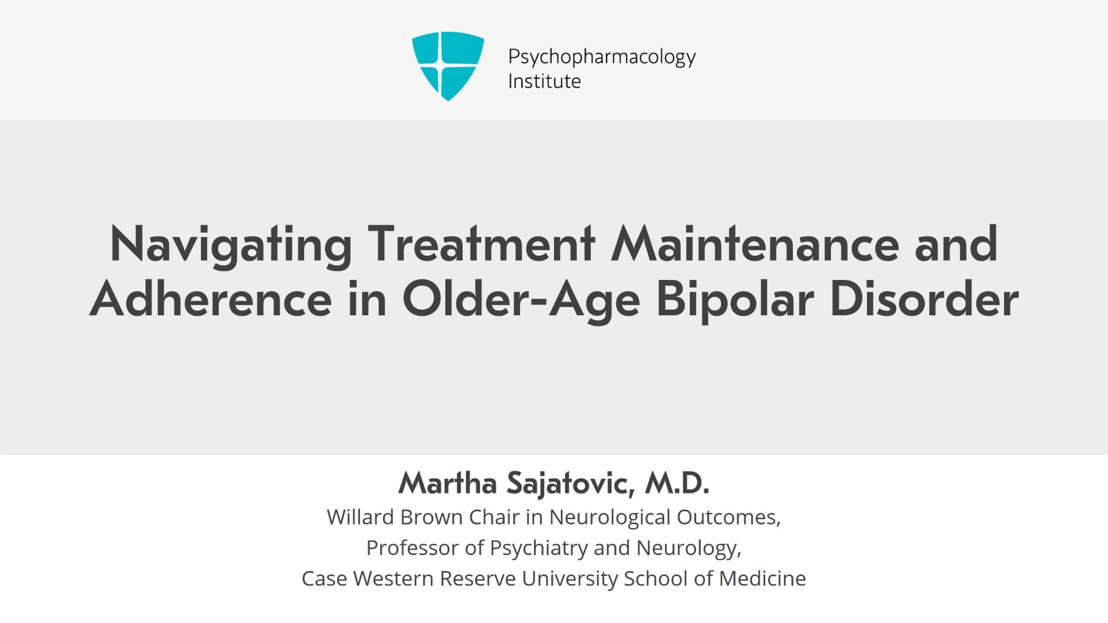Navigating Treatment Maintenance and Adherence in Older-Age Bipolar Disorder Slide 1 of 6