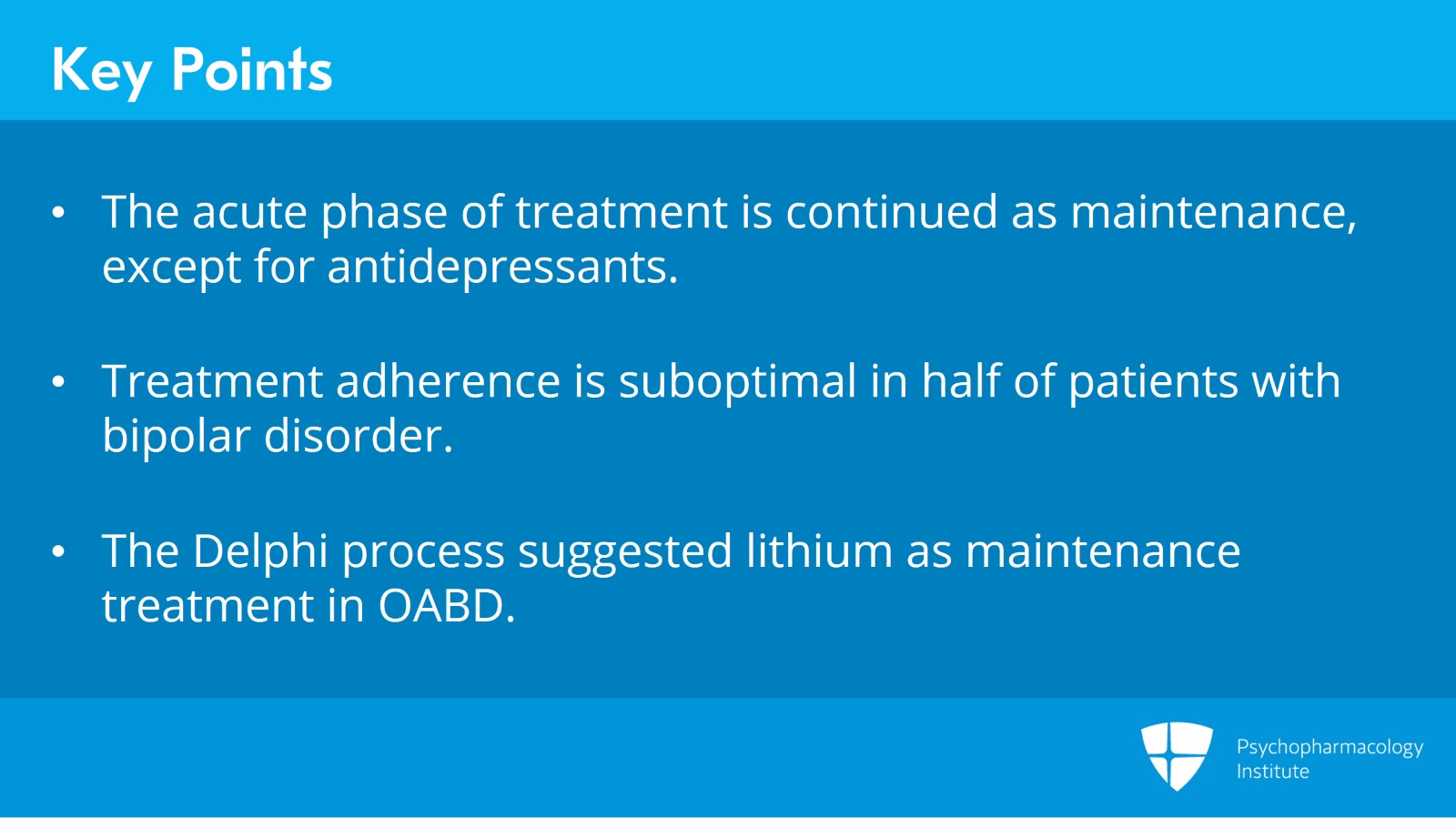 Navigating Treatment Maintenance and Adherence in Older-Age Bipolar Disorder Slide 5 of 6