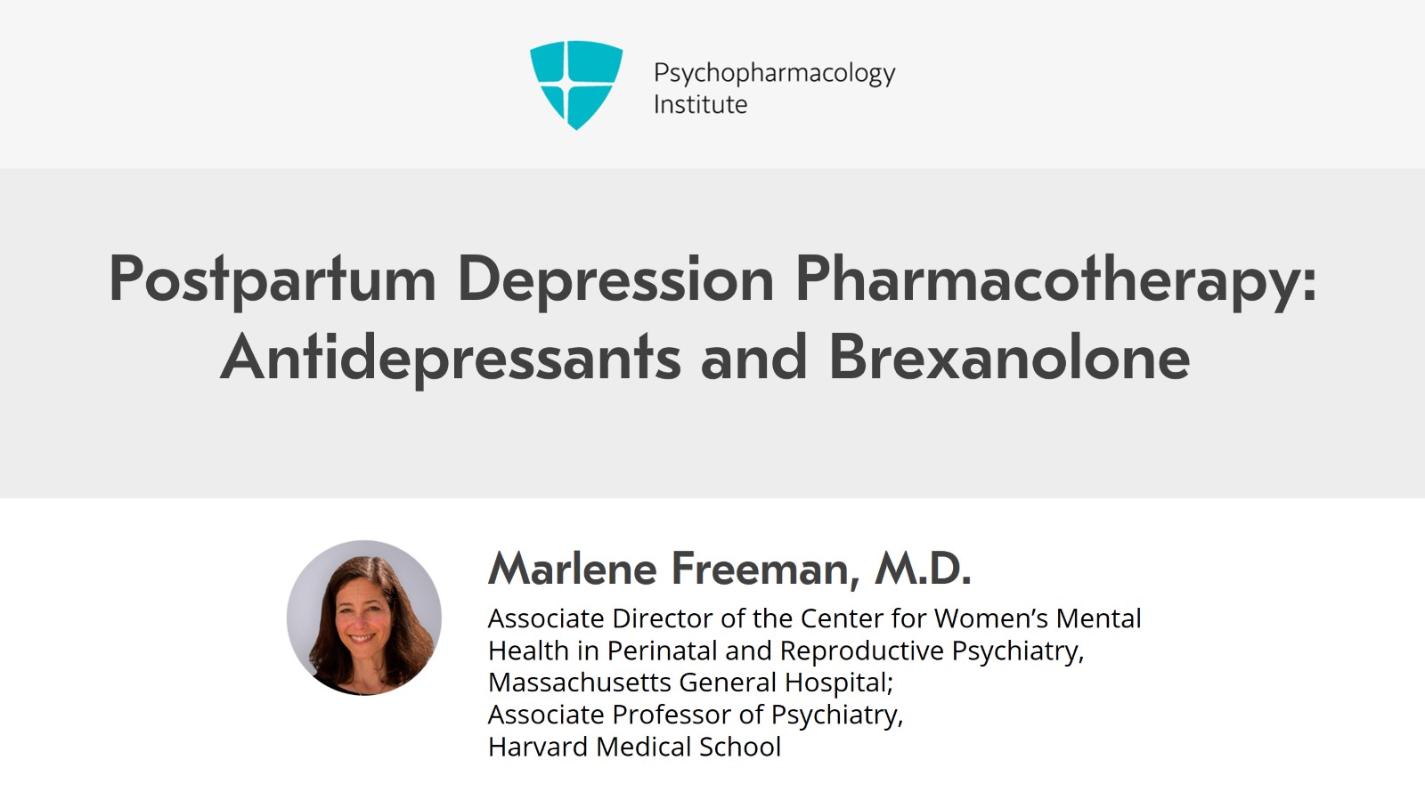 Postpartum Depression Pharmacotherapy: Antidepressants and Brexanolone Slide 1 of 8