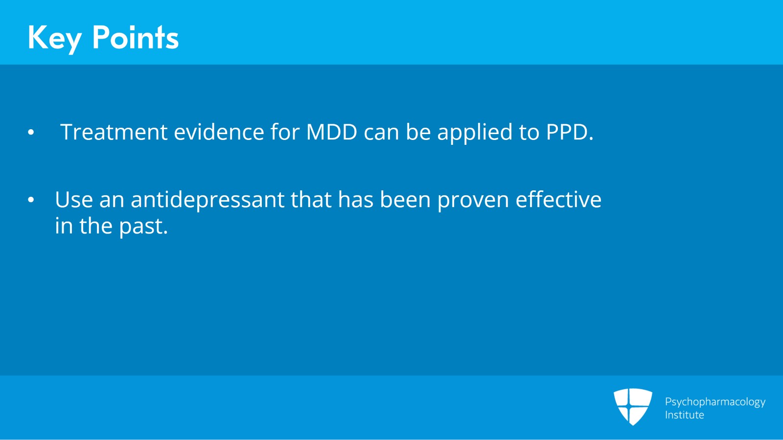 Postpartum Depression Pharmacotherapy: Antidepressants and Brexanolone Slide 6 of 8