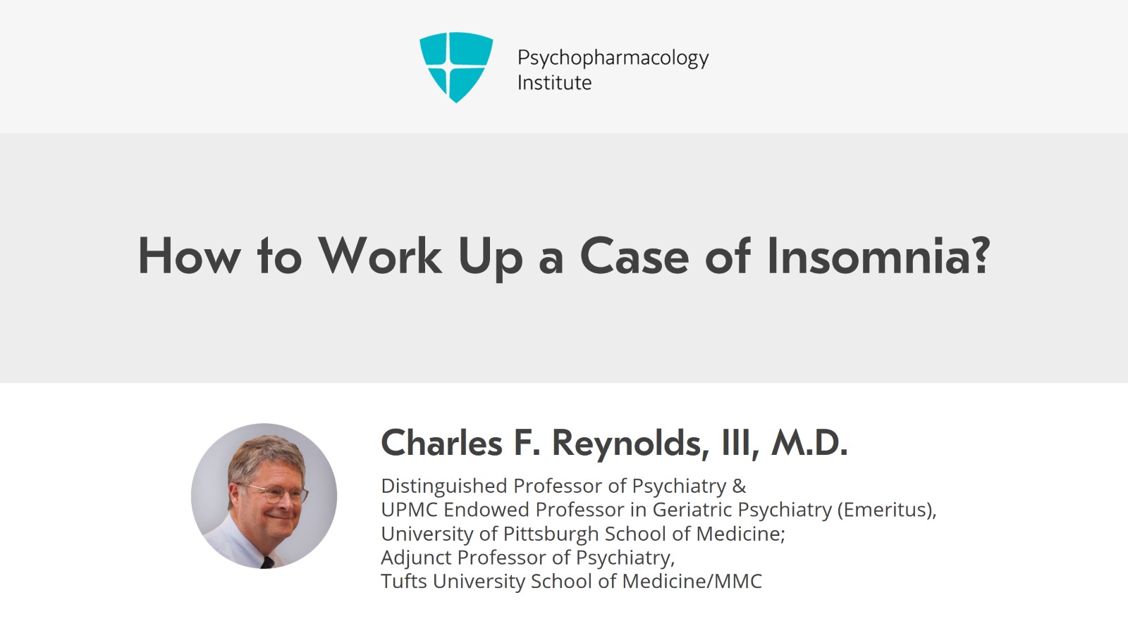 How to Work Up a Case of Insomnia? Slide 1 of 11