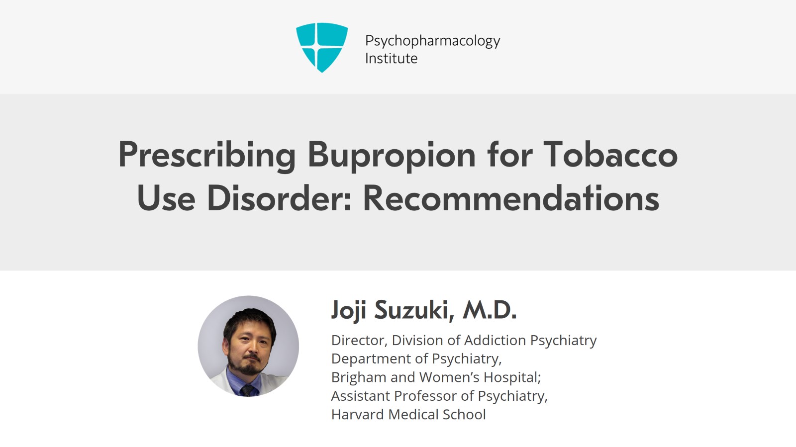 Bupropion for Tobacco Use Disorder Slide 1 of 6