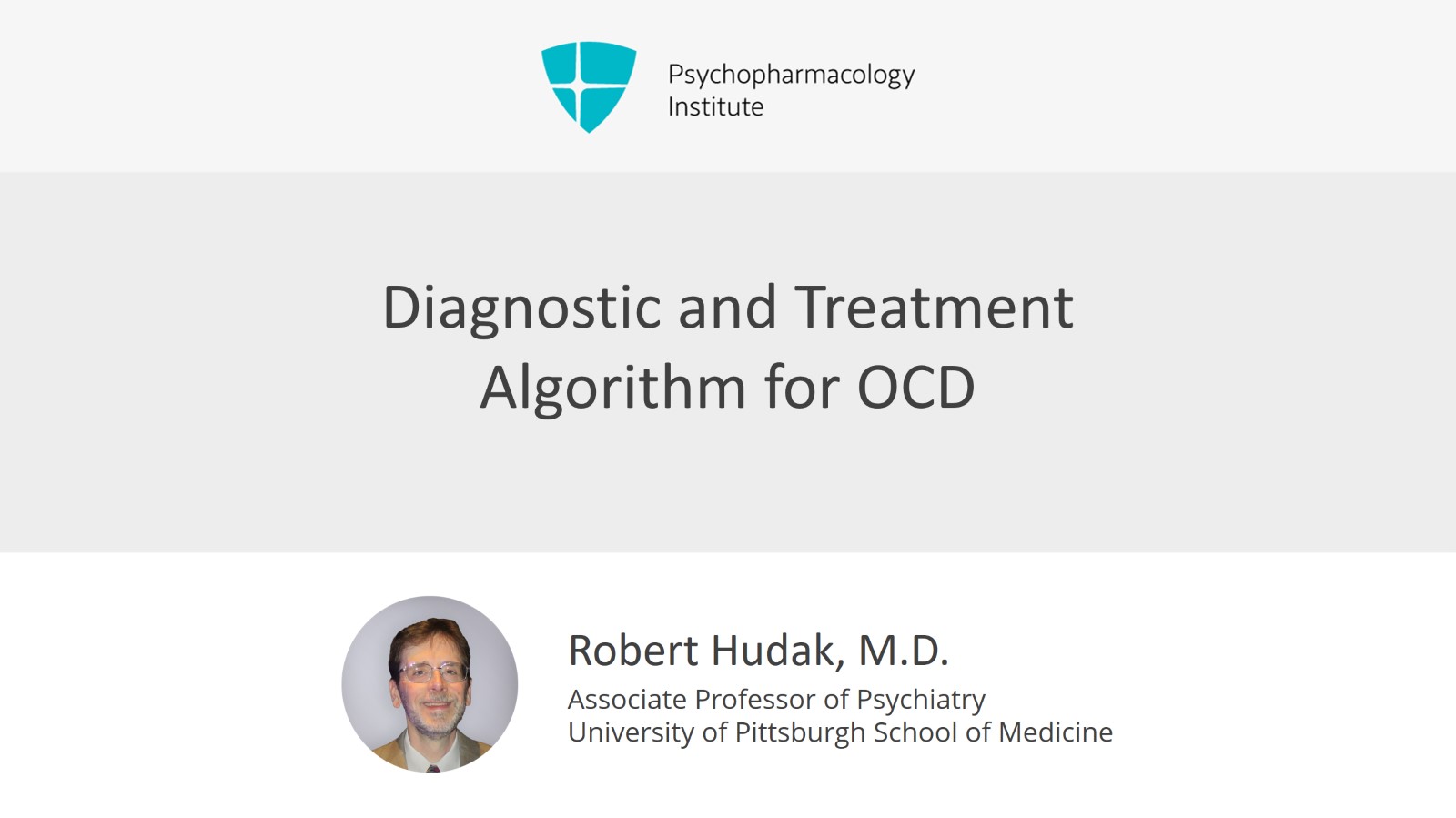 Diagnostic and Treatment Algorithm for OCD Slide 1 of 7