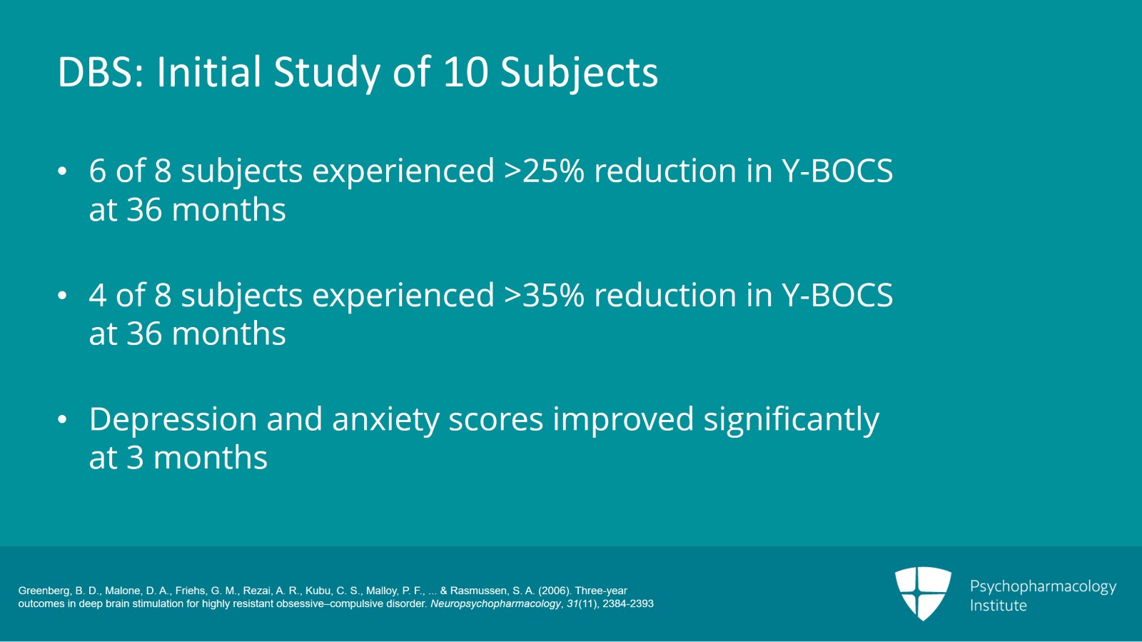Somatic Therapies in Treatment-Resistant OCD: TMS and DBS Slide 7 of 10