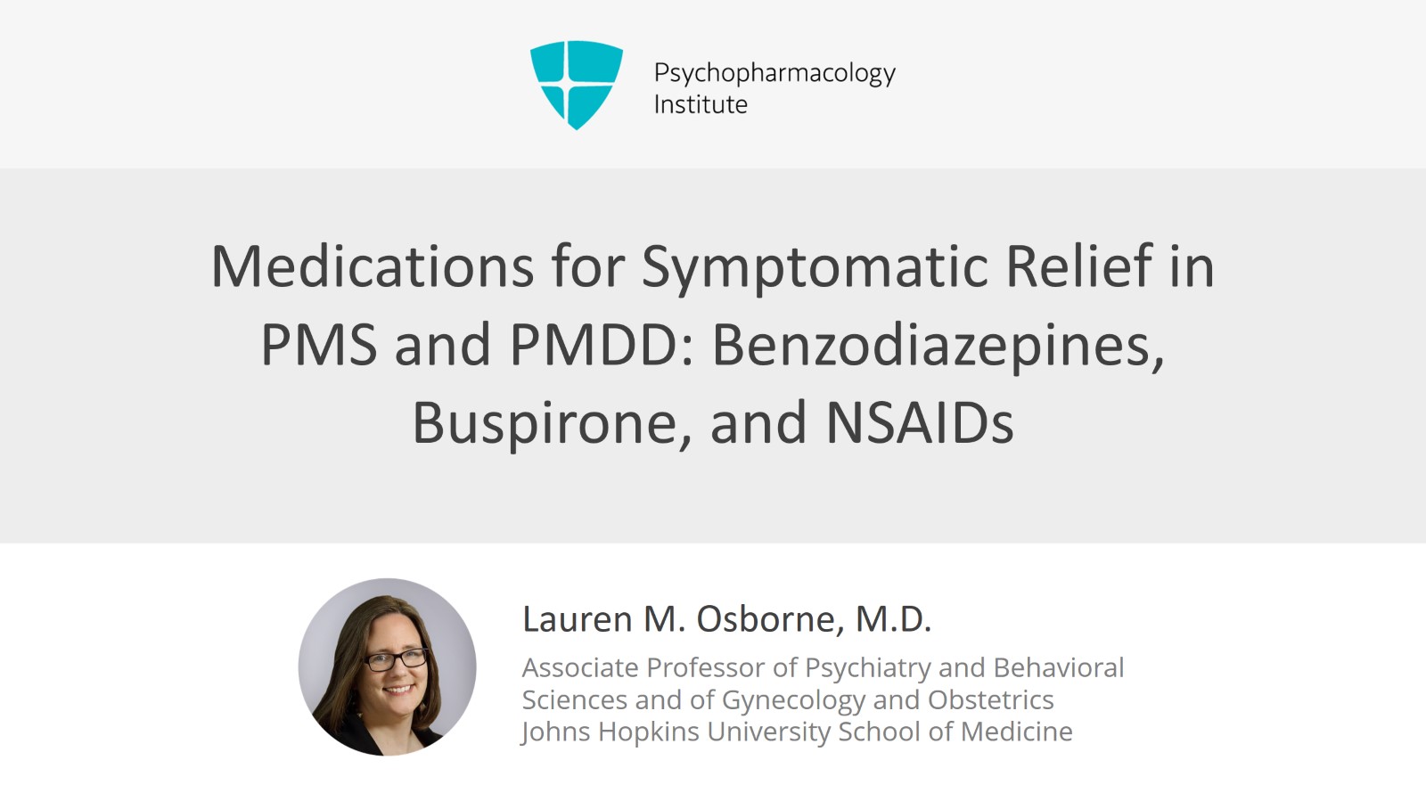 Medications for Symptomatic Relief in PMS and PMDD: Benzodiazepines, Buspirone, and NSAIDs Slide 1 of 7