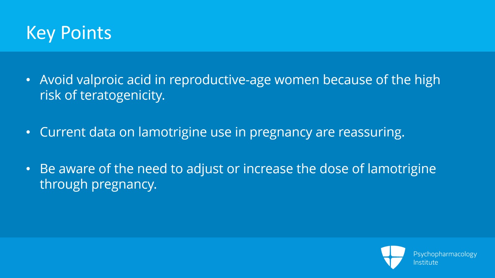 Prescribing Antiepileptic Drugs for Bipolar Disorder During Pregnancy: Valproate, Carbamazepine, and Lamotrigine Slide 8 of 9