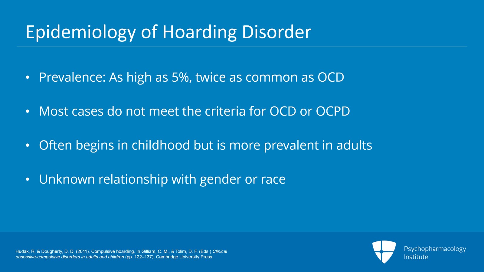 Hoarding Disorder: DSM-5 Criteria, Clinical Features, Epidemiology, and Comorbidities Slide 6 of 13