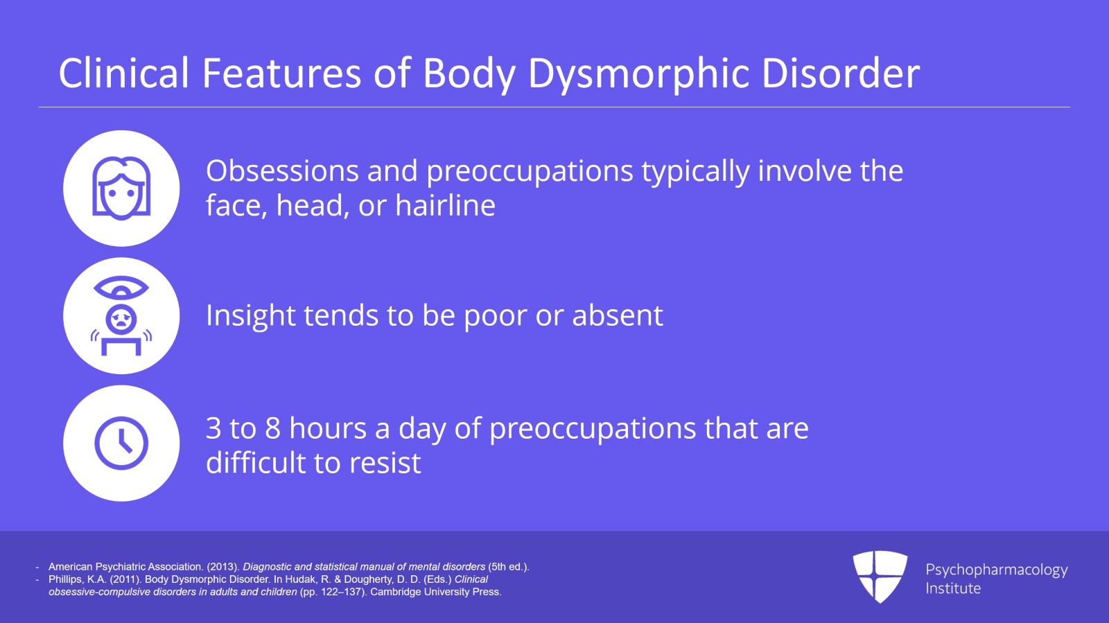 Body Dysmorphic Disorder: DSM-5 Criteria and Clinical Features Slide 4 of 17