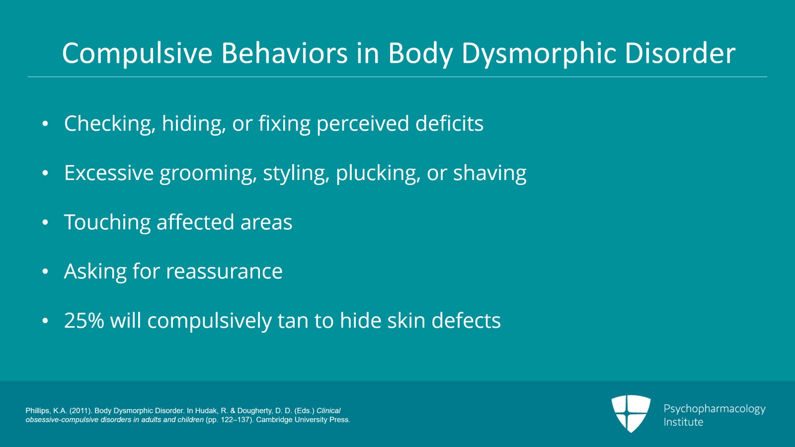 Body Dysmorphic Disorder: DSM-5 Criteria and Clinical Features Slide 6 of 17
