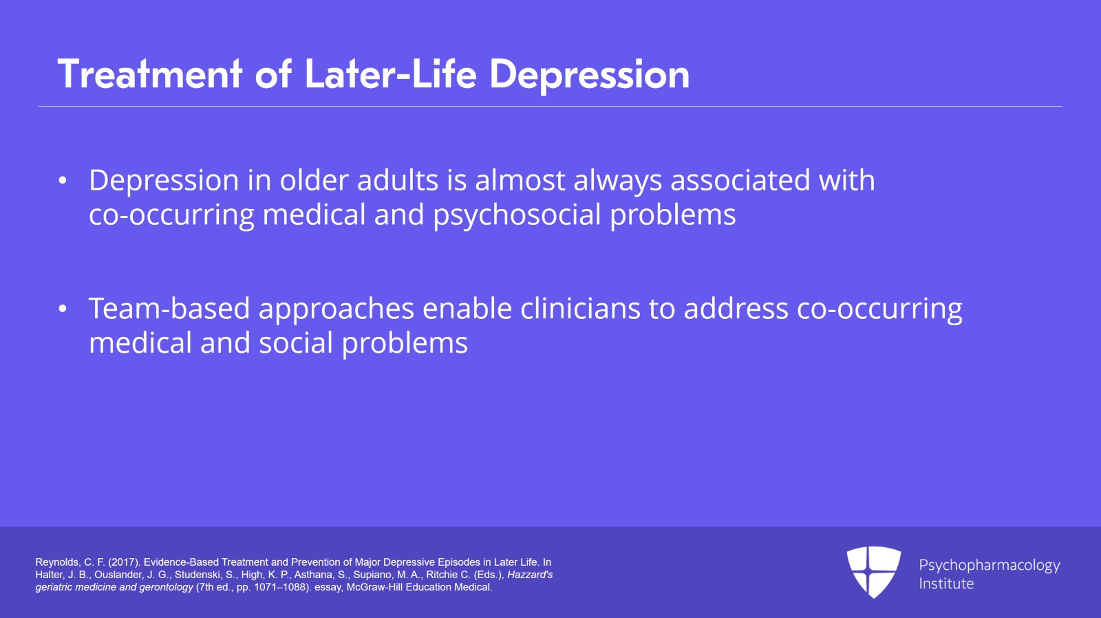Remission, Functional Recovery, and Prevention of Relapse and Recurrence of Later-Life Depression Slide 4 of 12