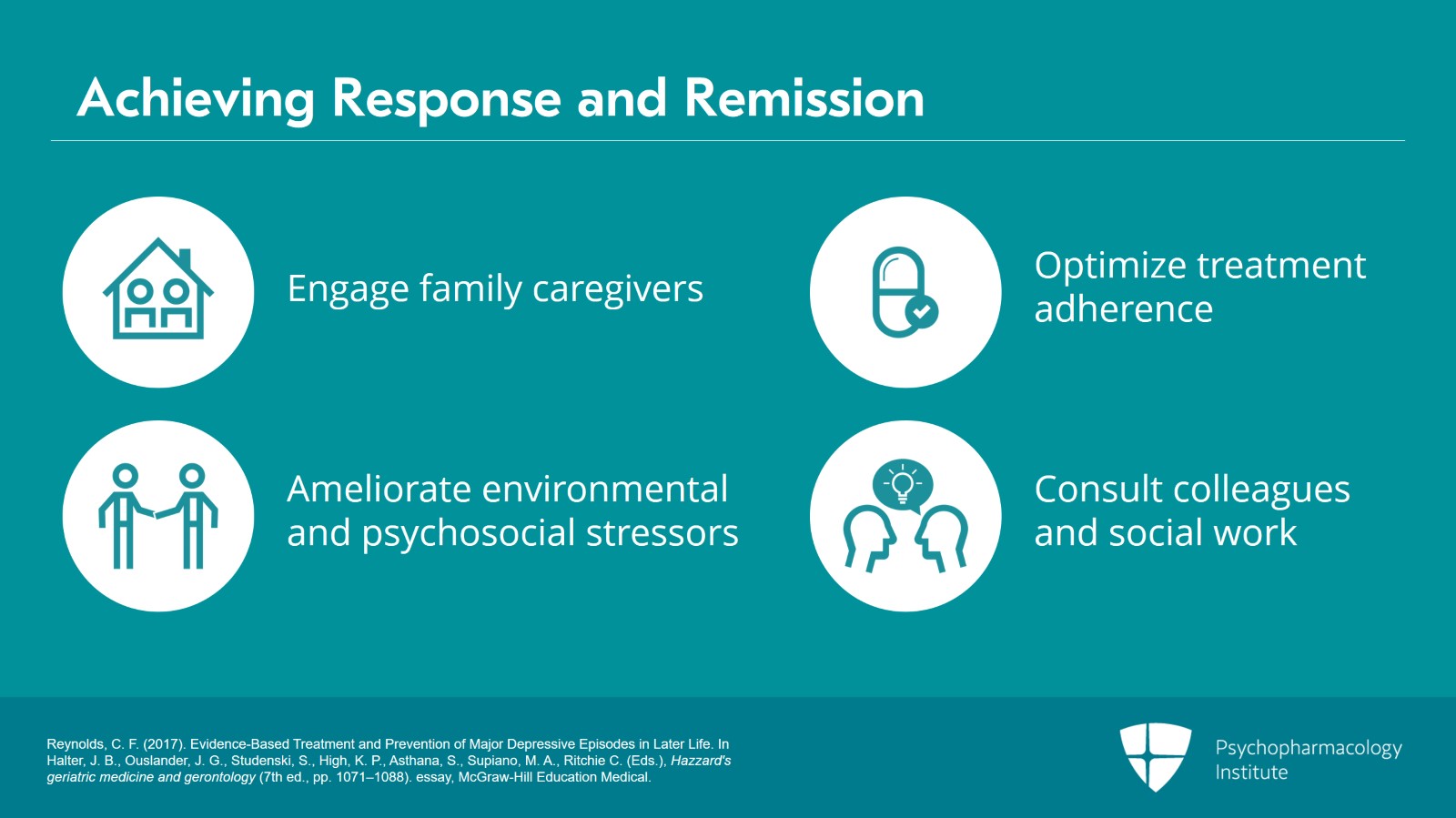 Remission, Functional Recovery, and Prevention of Relapse and Recurrence of Later-Life Depression Slide 9 of 12