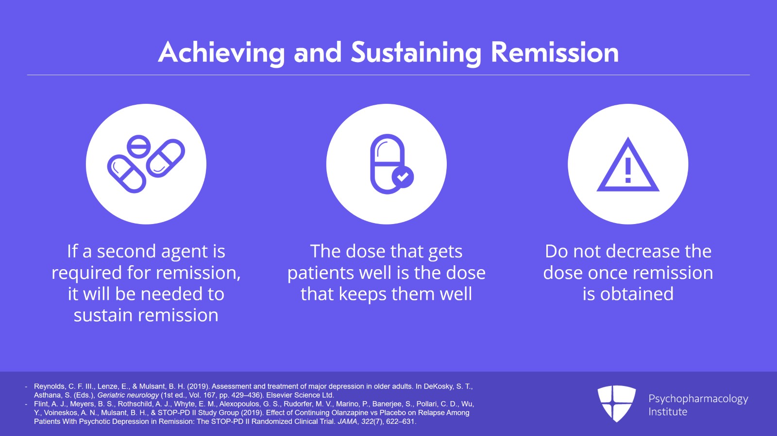 Algorithm for Later-Life Depression Treatment: Antidepressants and Psychotherapy Slide 11 of 16