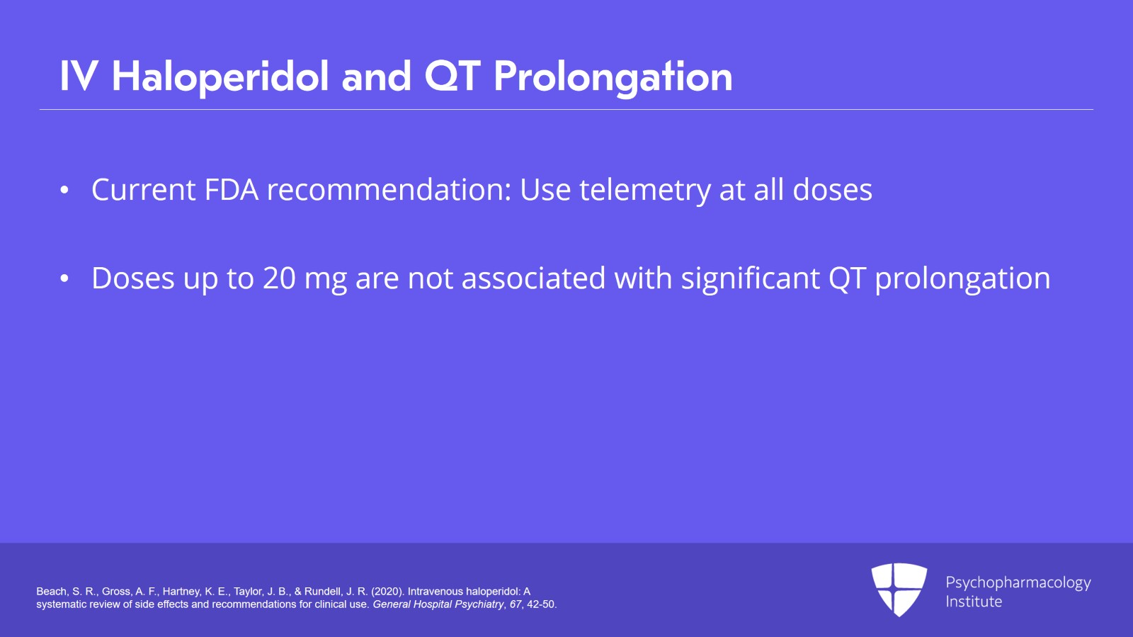 Haloperidol, Chlorpromazine, and Atypical Antipsychotics for Managing Delirium Slide 10 of 26