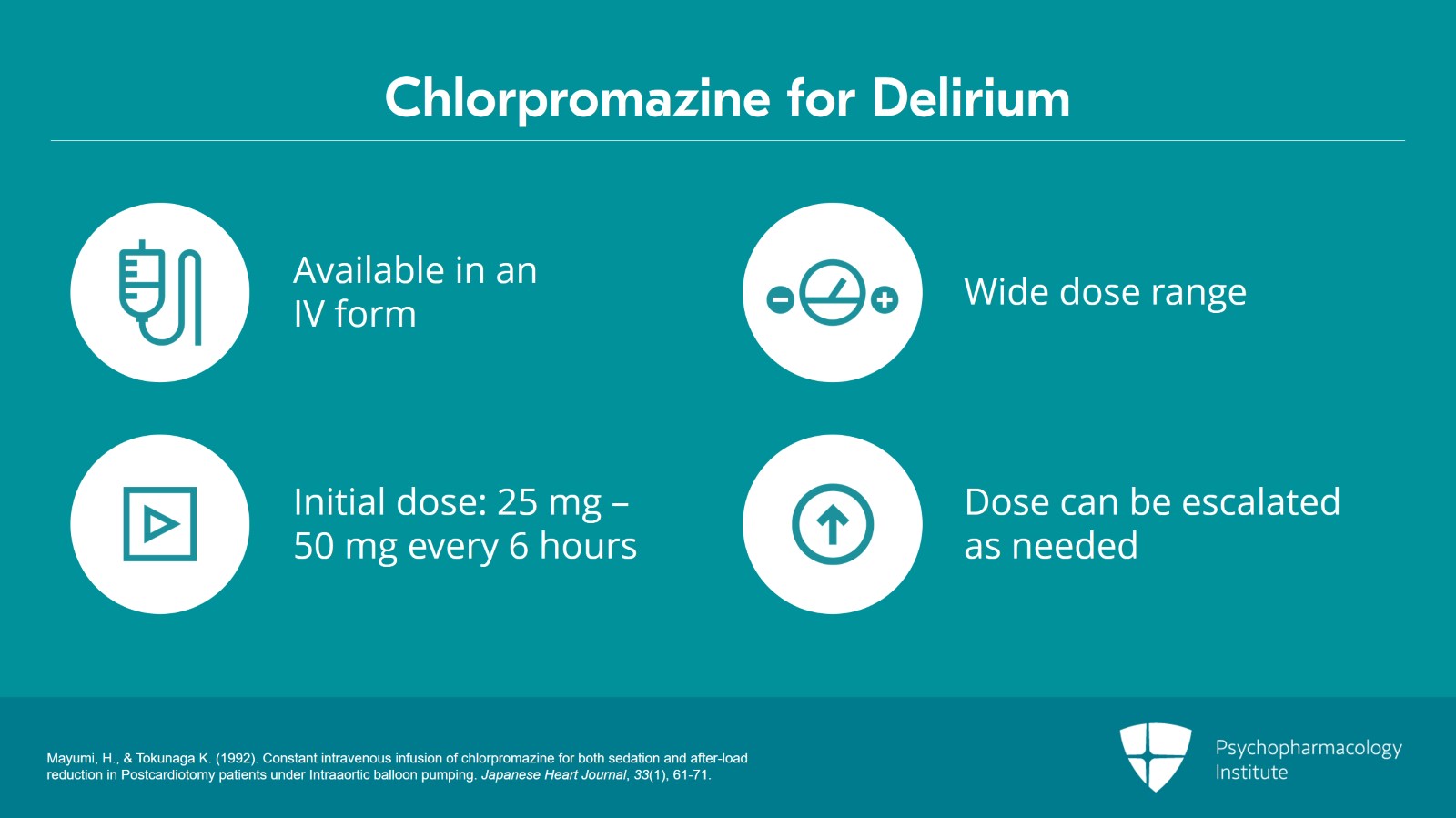 Haloperidol, Chlorpromazine, and Atypical Antipsychotics for Managing Delirium Slide 13 of 26