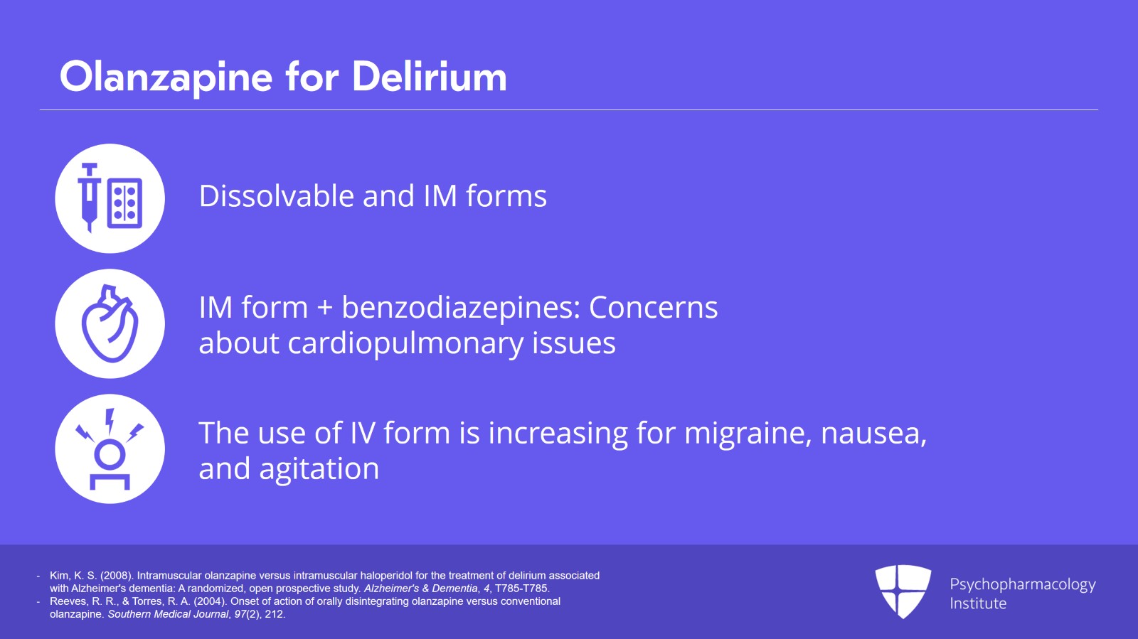 Haloperidol, Chlorpromazine, and Atypical Antipsychotics for Managing Delirium Slide 16 of 26
