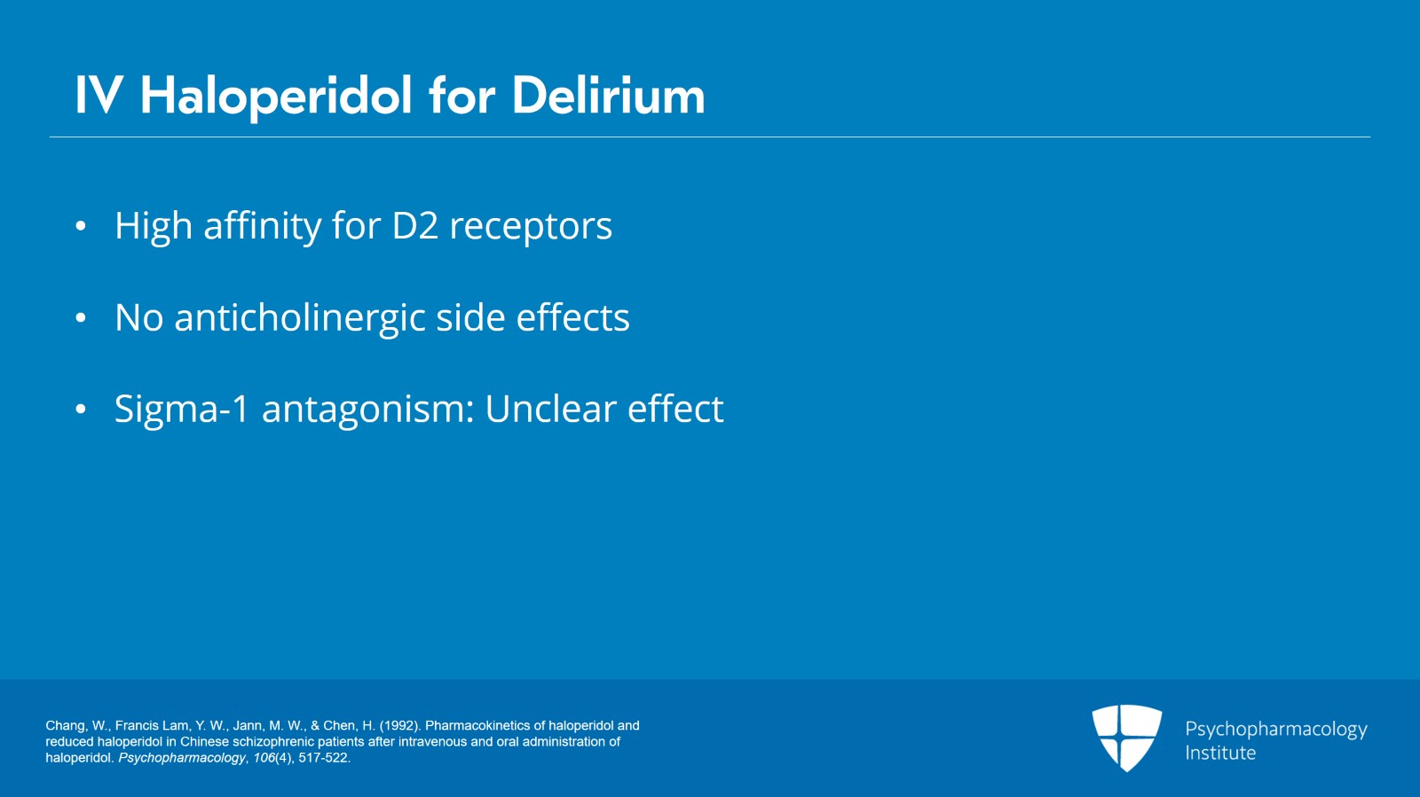 Haloperidol, Chlorpromazine, and Atypical Antipsychotics for Managing Delirium Slide 5 of 26