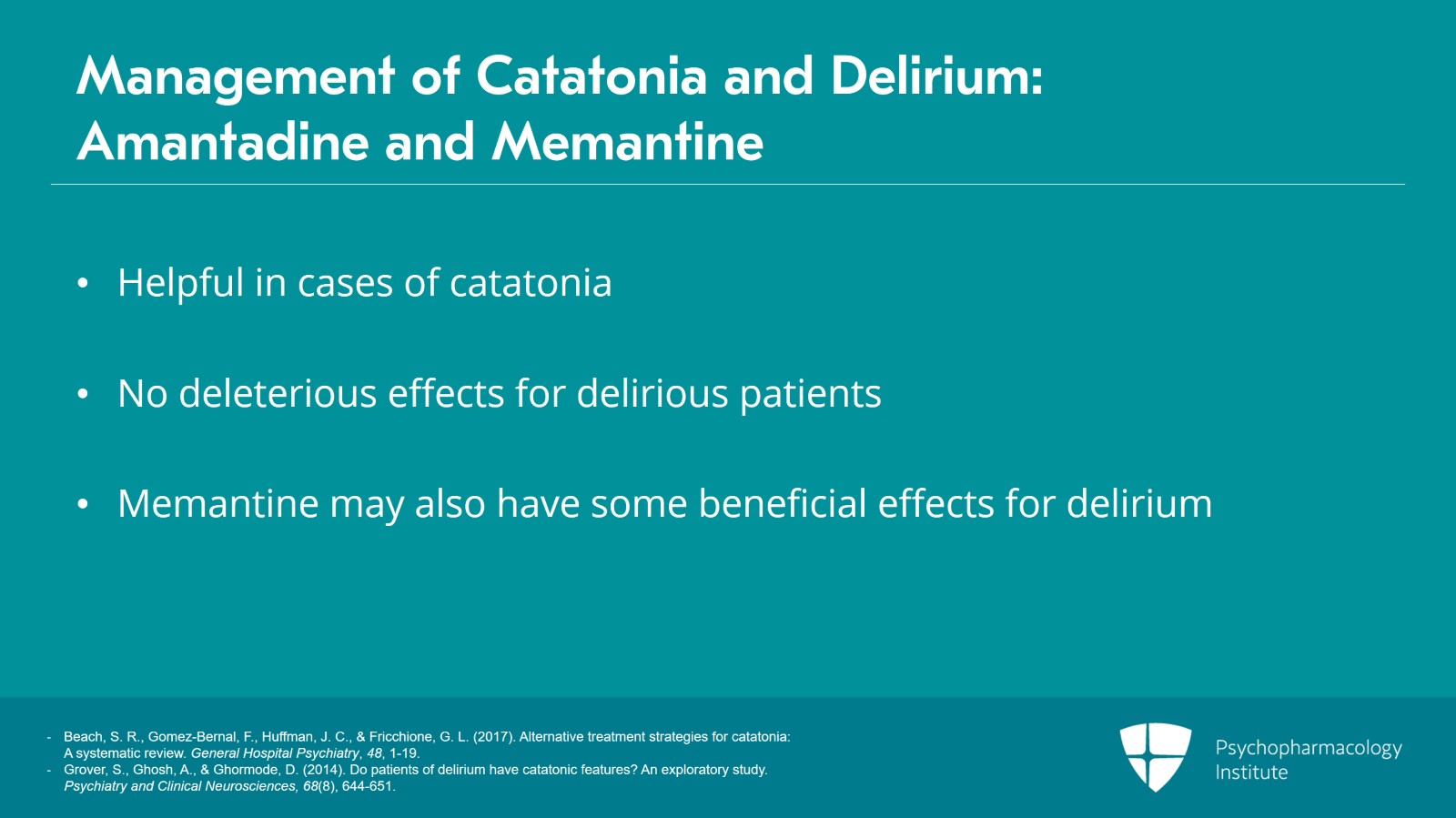 Special Considerations in Delirium: Catatonia and COVID-19 Slide 4 of 12