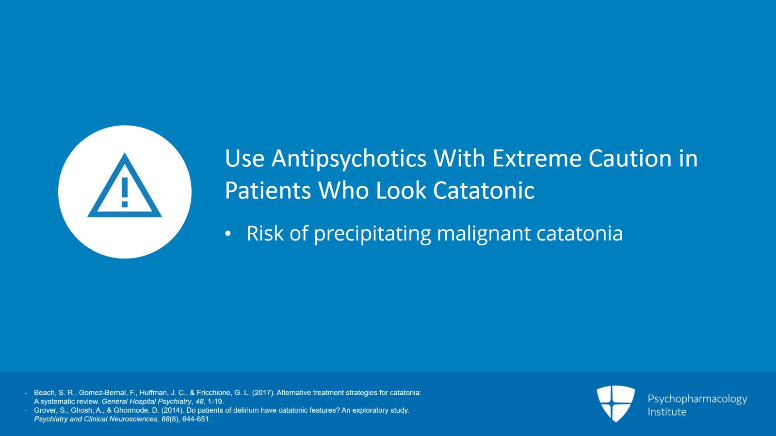 Special Considerations in Delirium: Catatonia and COVID-19 Slide 5 of 12