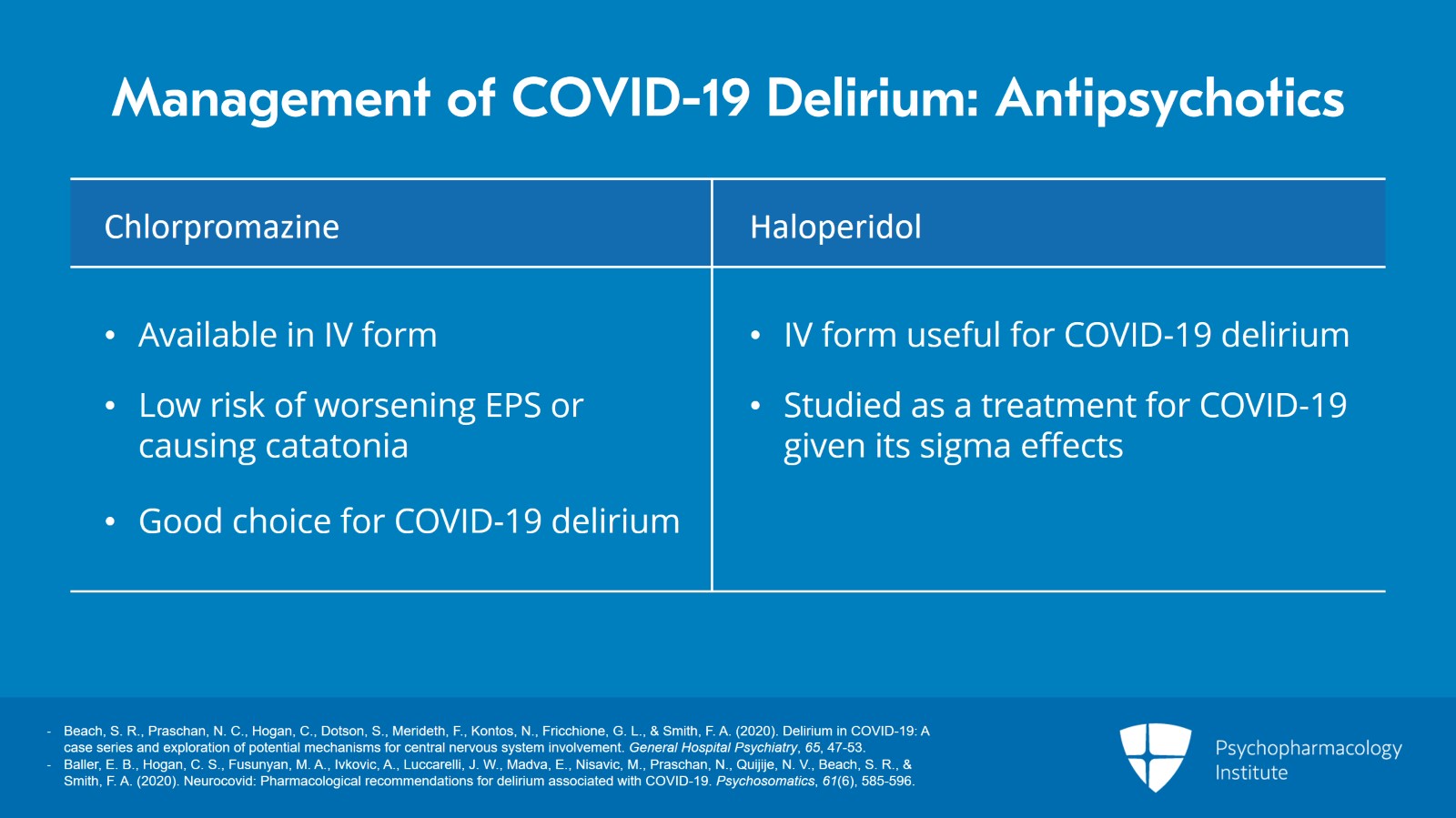 Special Considerations in Delirium: Catatonia and COVID-19 Slide 9 of 12