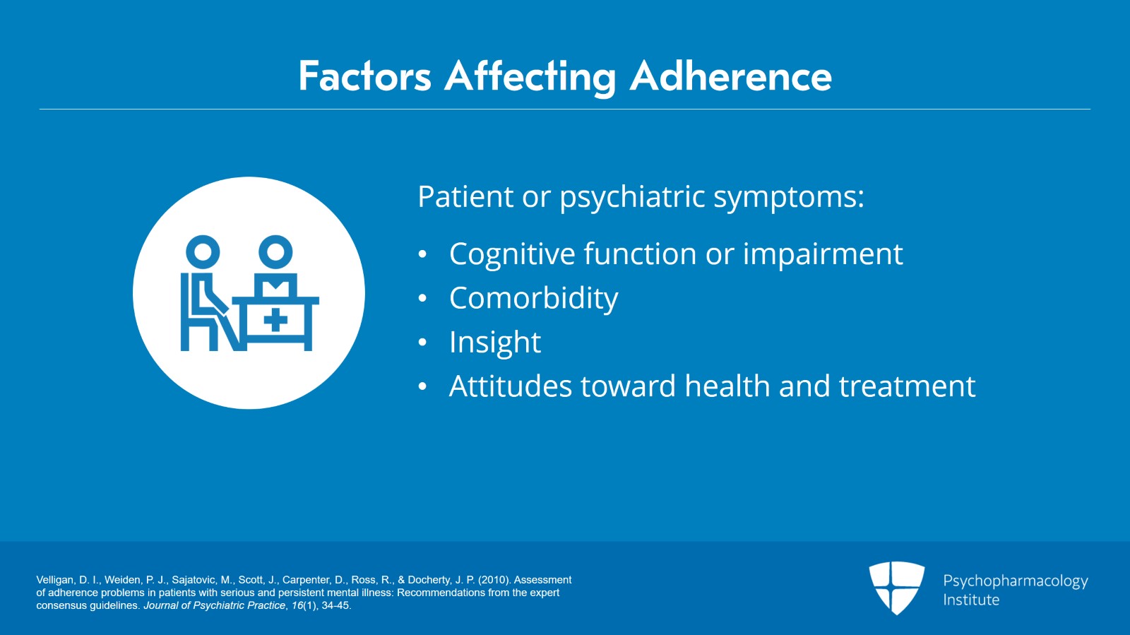 Psychotropic Drug Adherence: Determinants and Predictors Slide 2 of 9