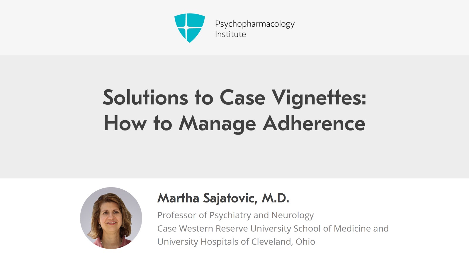 Solutions to Case Vignettes: How to Manage Adherence Slide 1 of 21