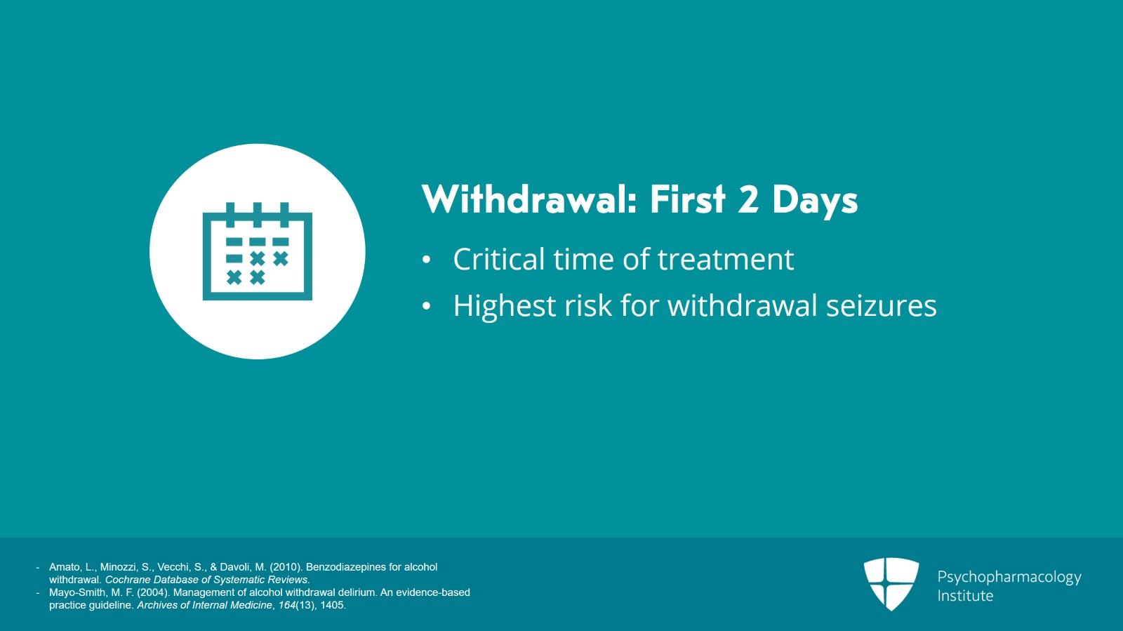 Consequences of Alcohol Use Disorder: Withdrawal Slide 5 of 17