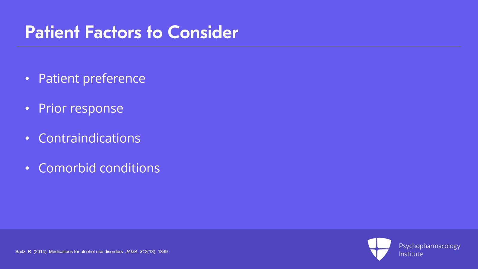 Pharmacology in Alcohol Use Disorder: Naltrexone, Acamprosate, and Disulfiram Slide 22 of 25