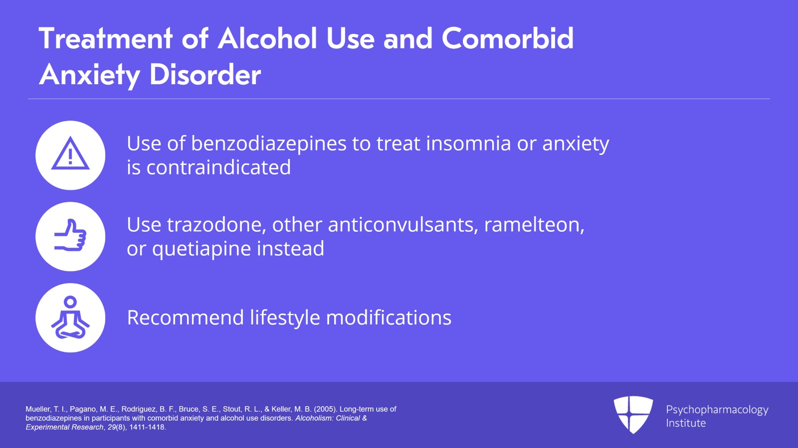 Psychiatric Comorbidities With Alcohol Use Disorder: Prevalence and Management Slide 17 of 20