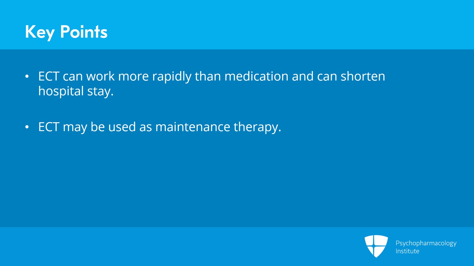 Node 1: ECT for Severely Ill Patients Slide 11 of 12