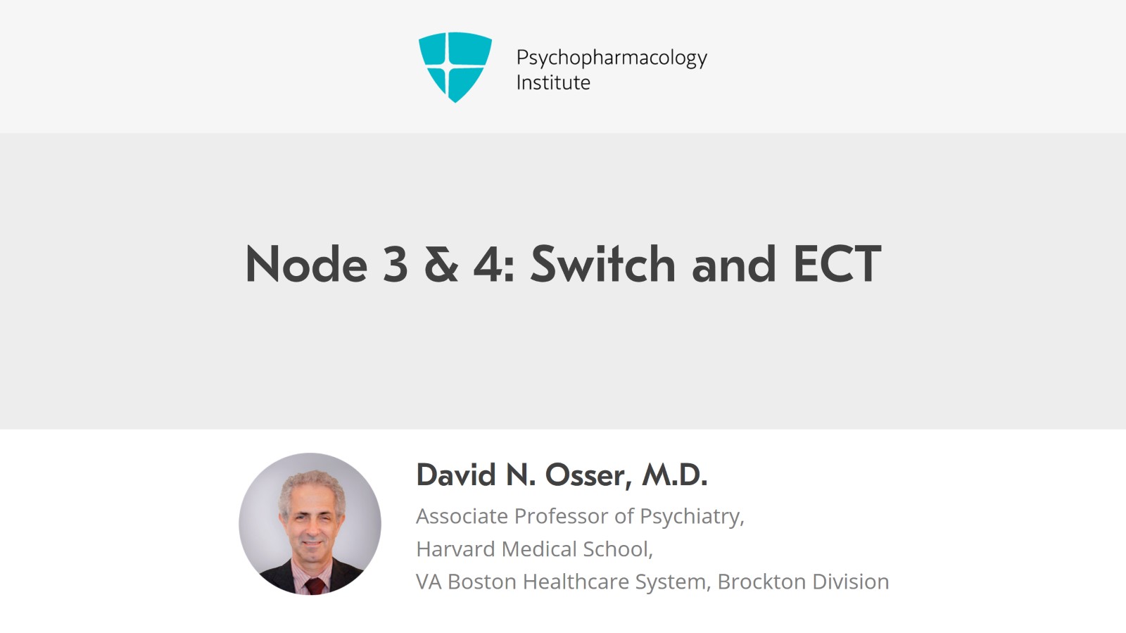 Node 3 & 4: Switch and ECT Slide 1 of 11
