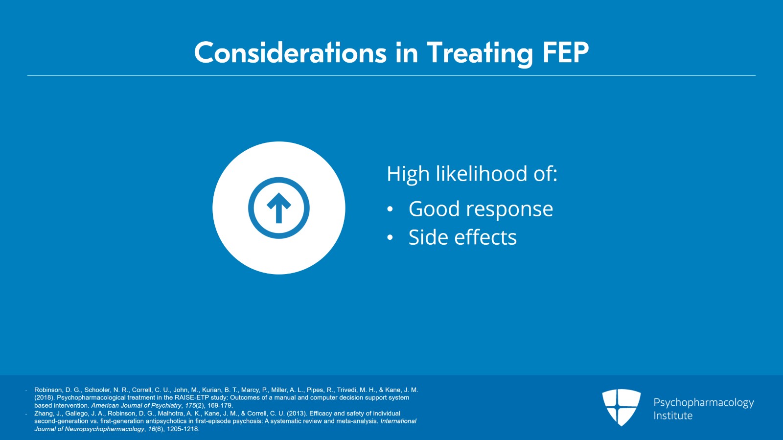 Management of First Episodes: Antipsychotics Slide 2 of 11
