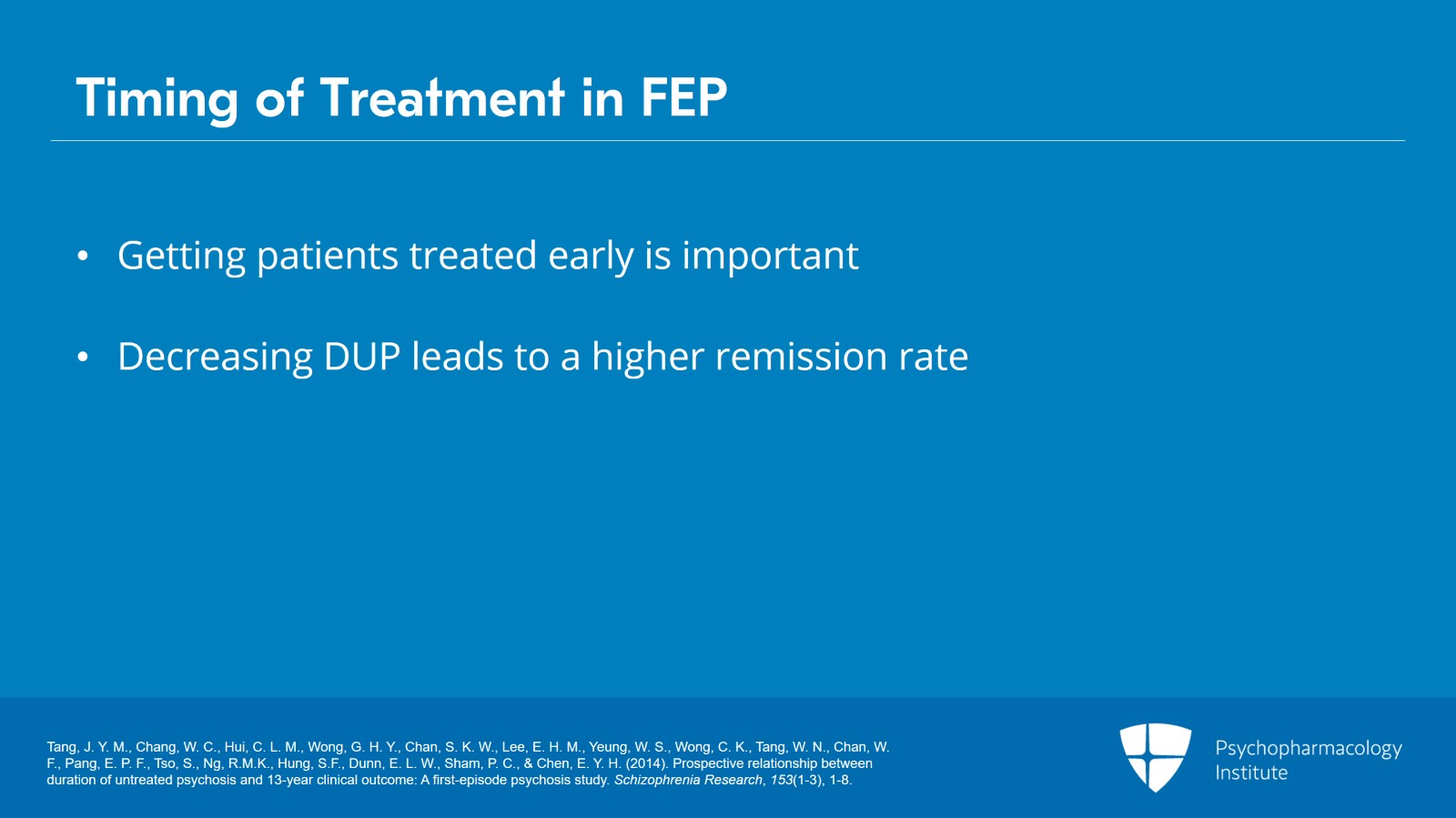 Importance of Treatment and Predictors of Outcome Slide 2 of 9