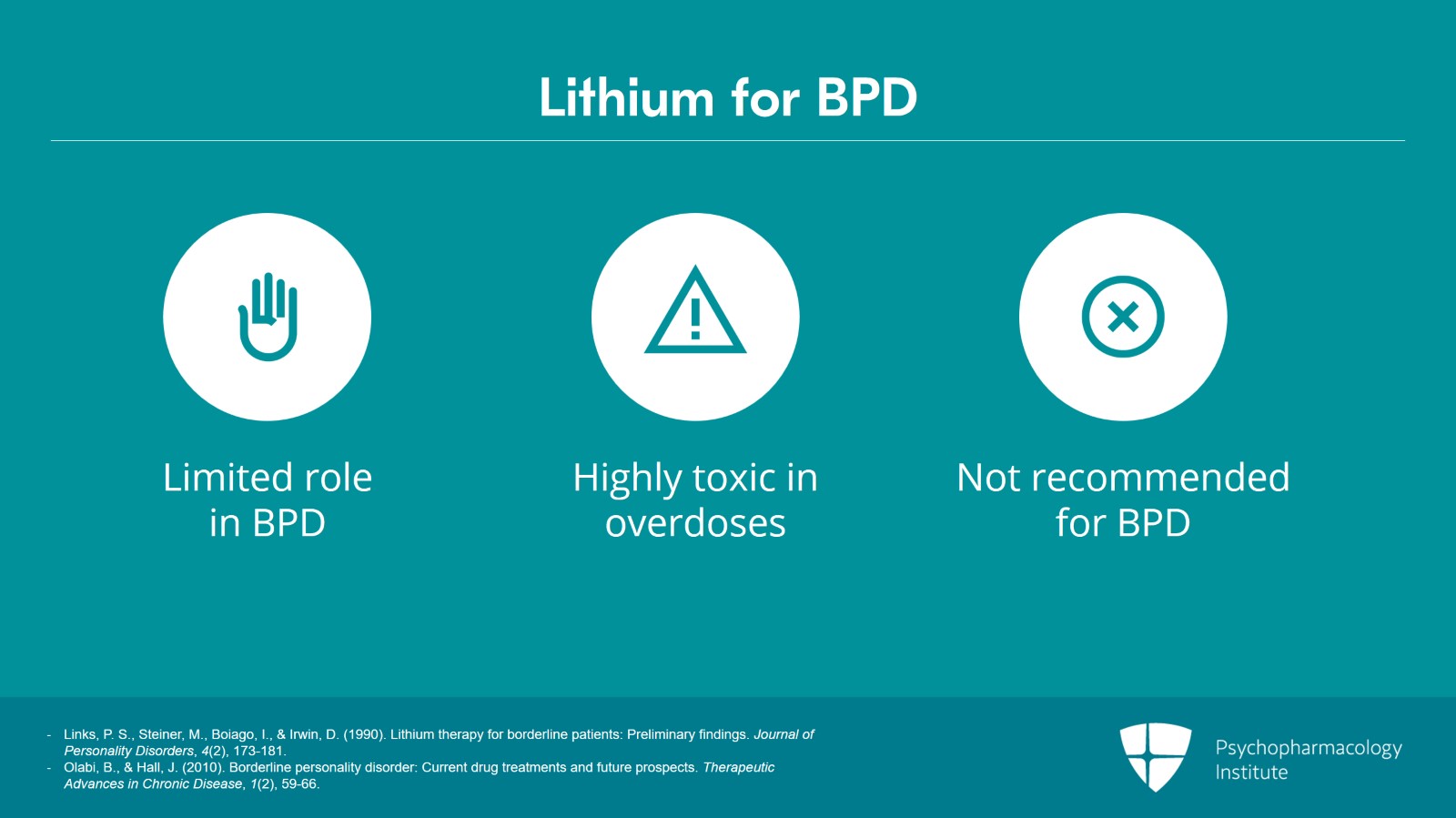 Mood Stabilizers for BPD: Lamotrigine and Lithium Slide 10 of 12