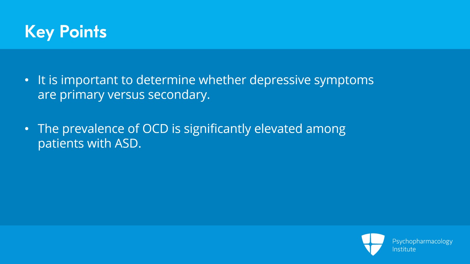 Pediatric OCD Comorbidity With Depression, Anxiety Disorders, and ASD Slide 13 of 15