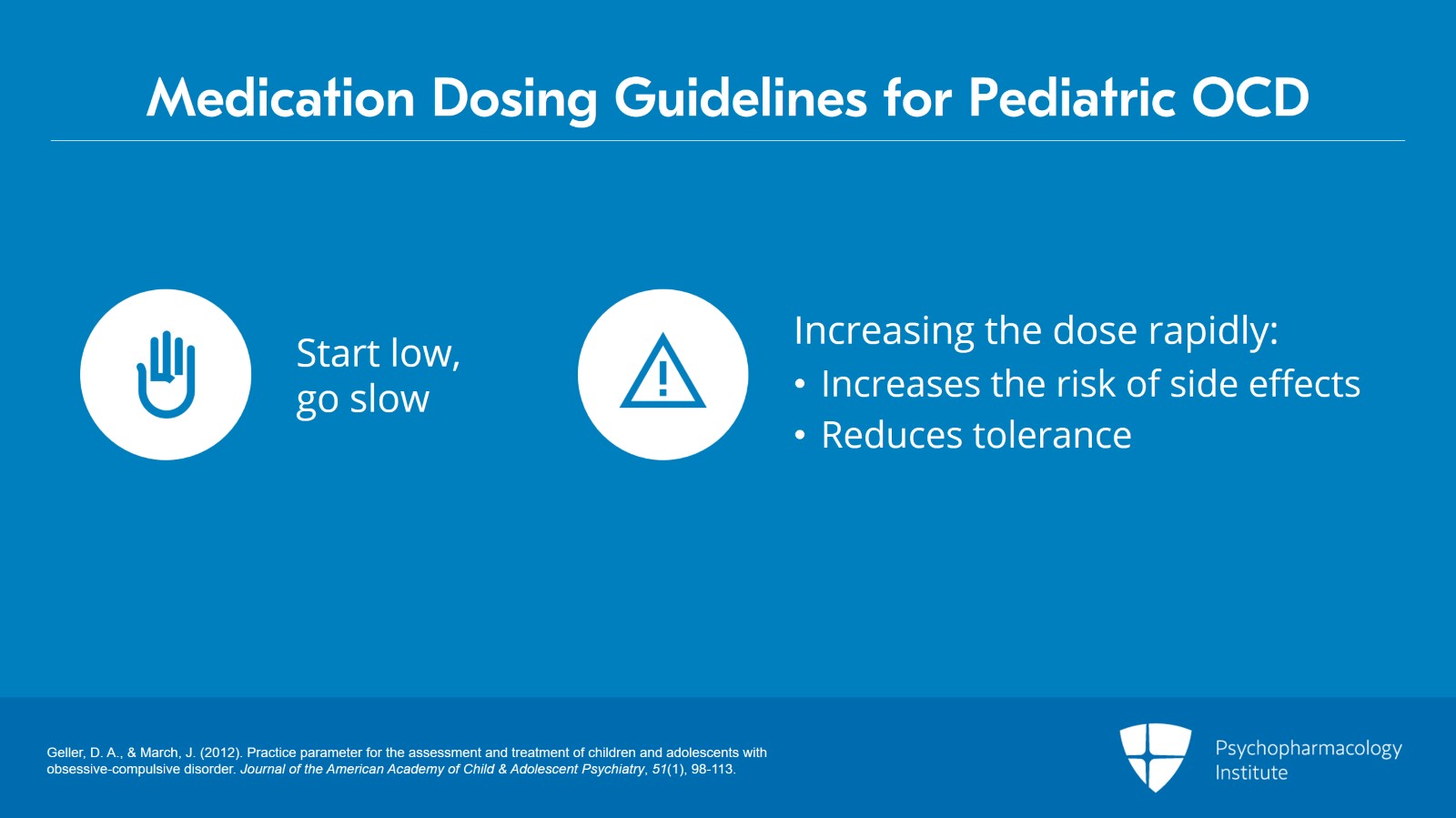 Guidelines for the Management of Pediatric OCD Slide 11 of 22