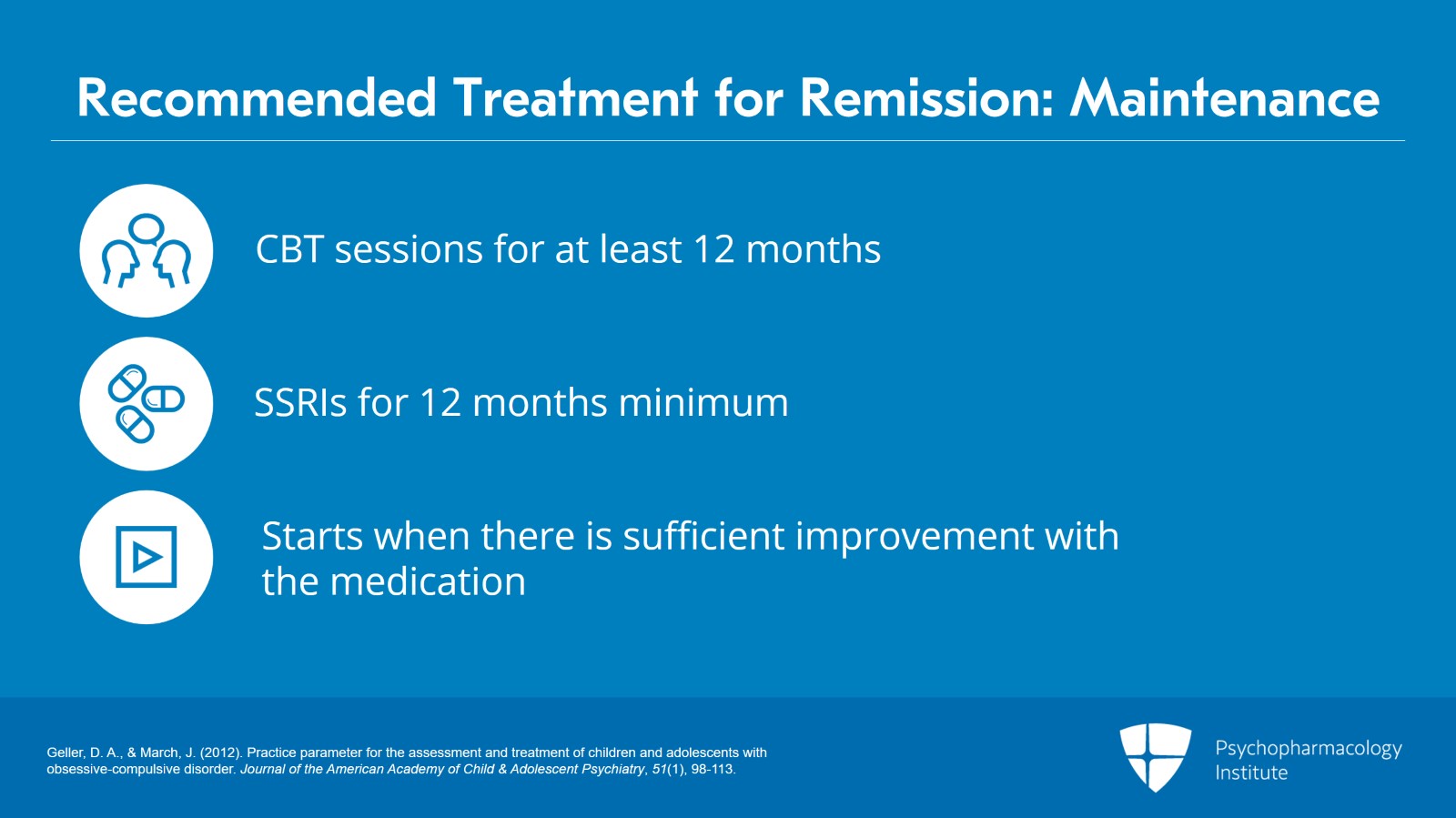 Guidelines for the Management of Pediatric OCD Slide 8 of 22