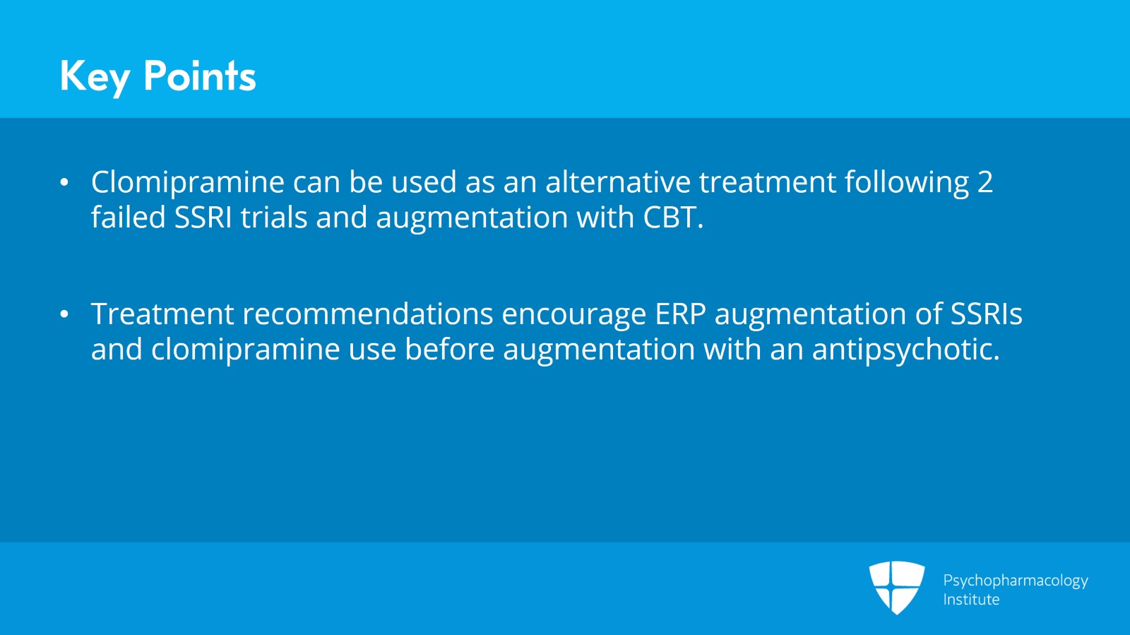 Clinical Tips for Treating Pediatric OCD, Long-Term Follow-Up, and Treatment-Resistant OCD Slide 11 of 12